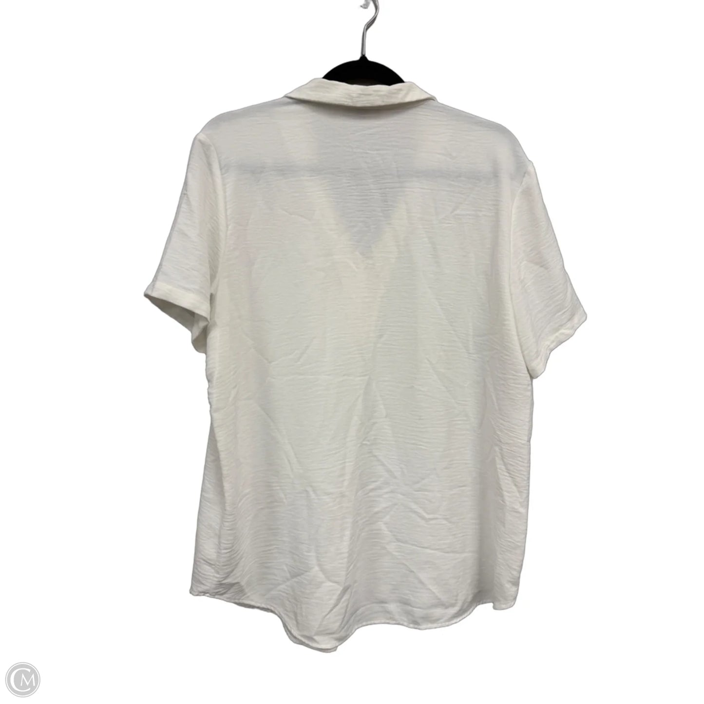 Top Short Sleeve By Hilary Radley In White, Size: M