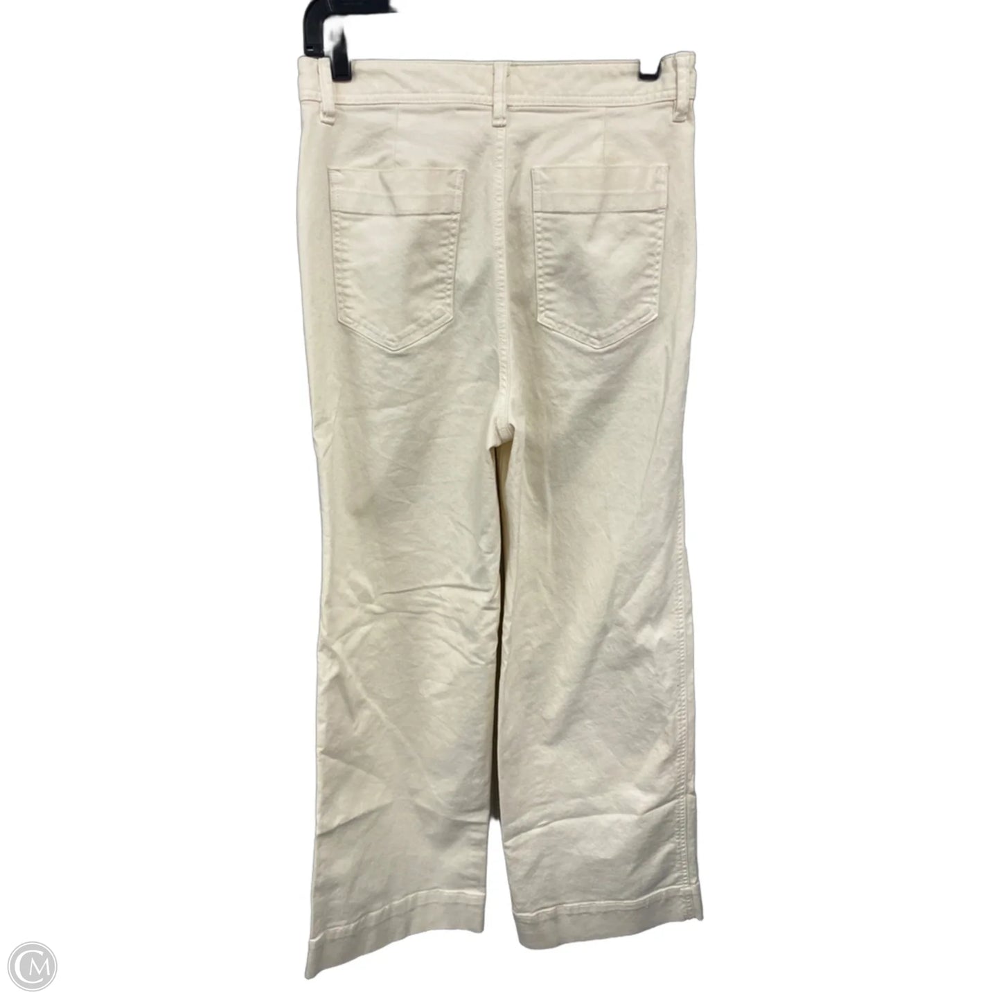 Jeans Wide Leg By Gap In Cream, Size: 6