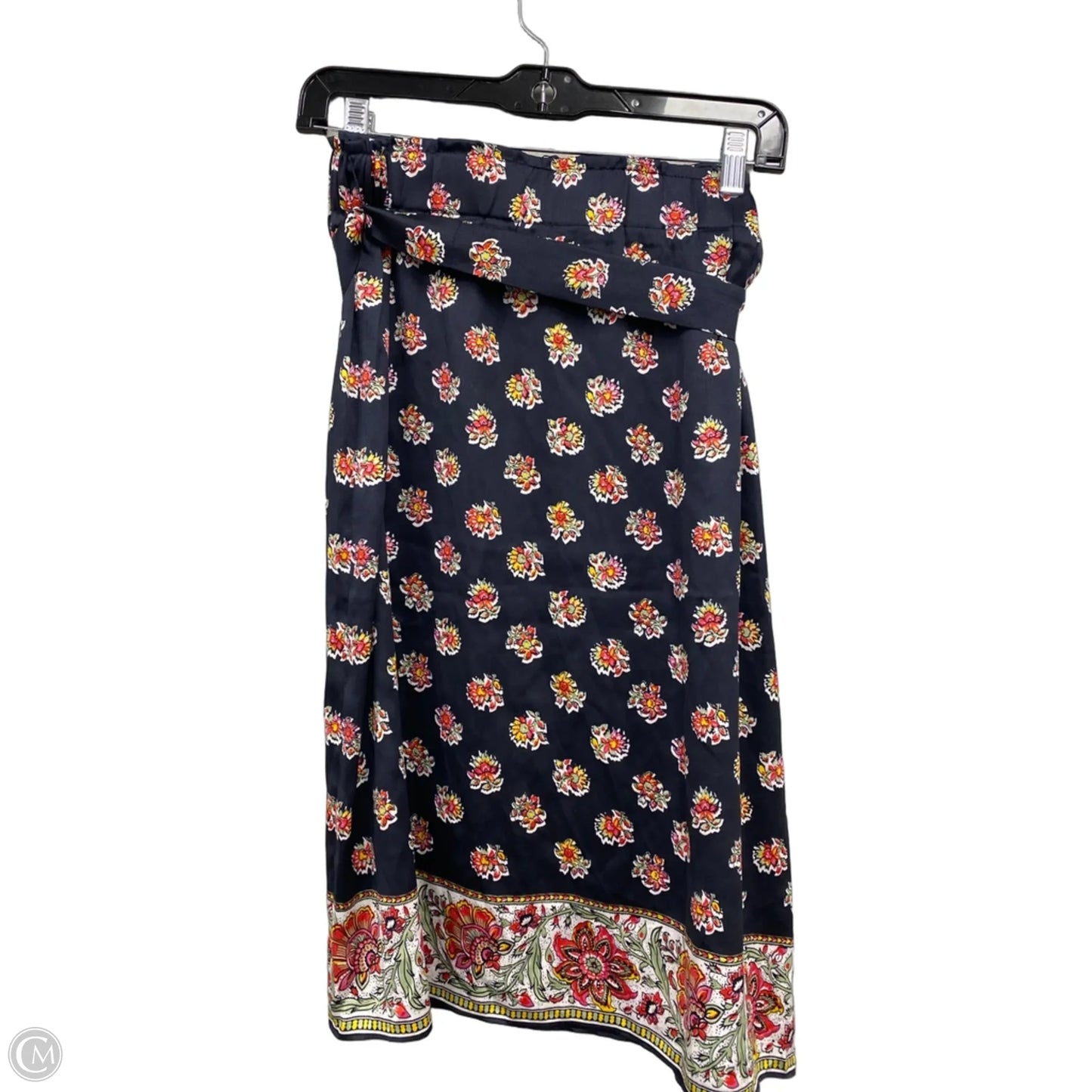 Skirt Midi By Loft In Blue & Pink, Size: L