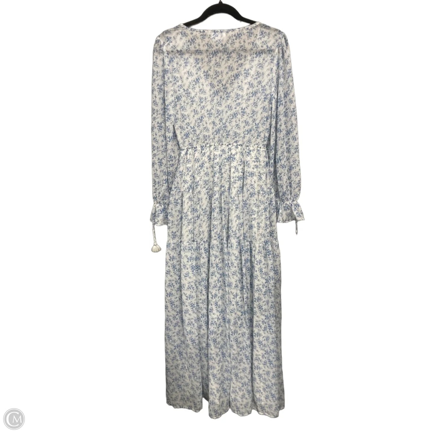 Dress Casual Maxi By Clothes Mentor In Blue & White, Size: S