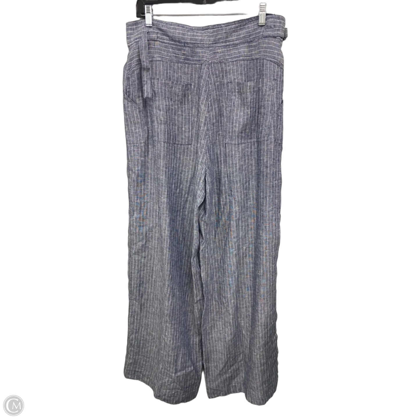 Pants Wide Leg By Max Studio In Blue & White, Size: Xl