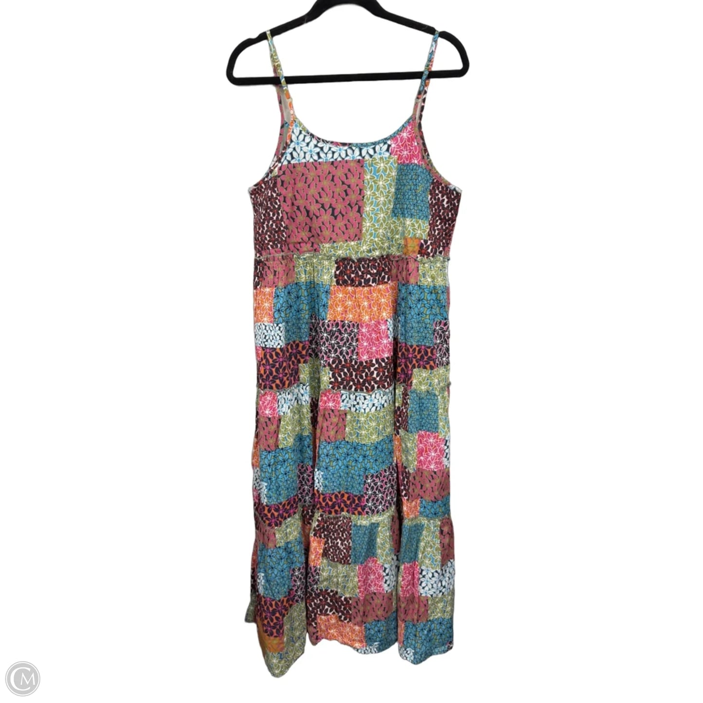 Dress Casual Midi By Natural Life In Blue & Pink, Size: M