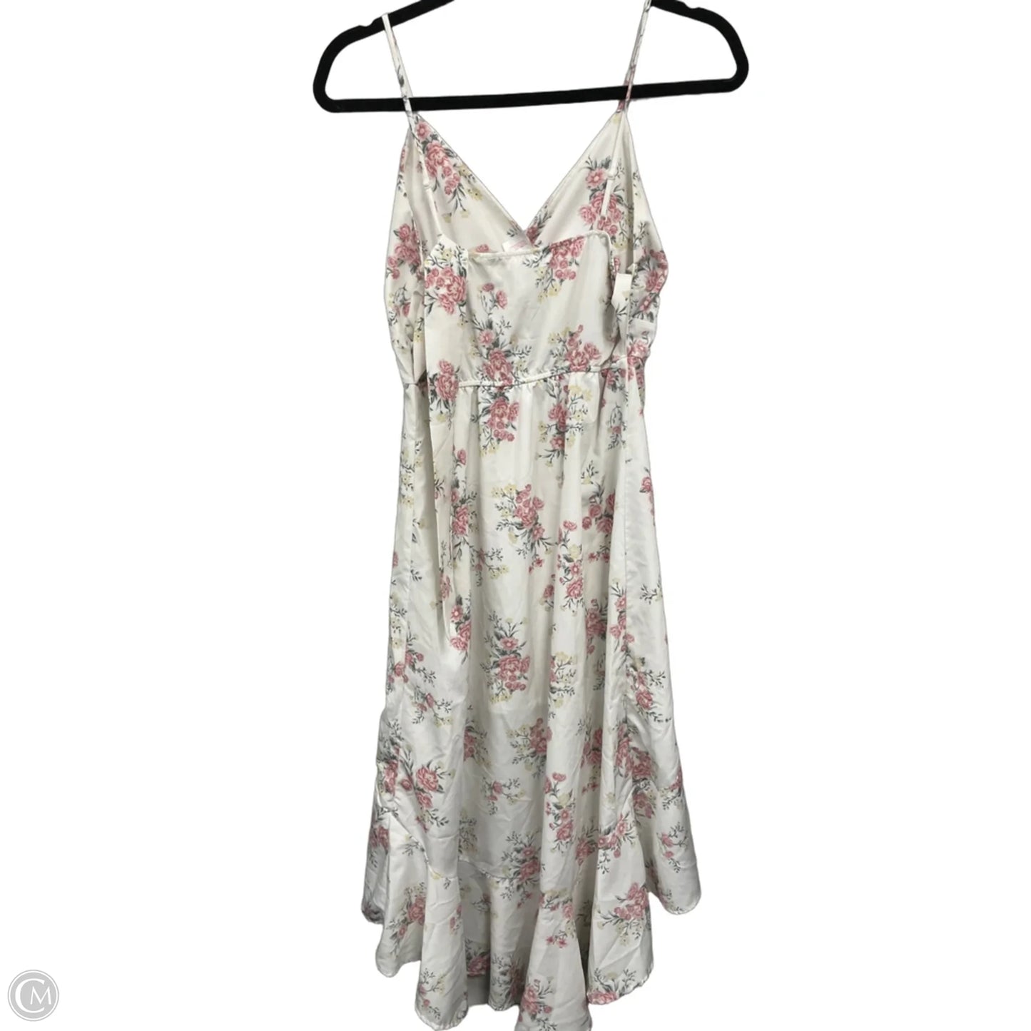 Dress Party Midi By No Boundaries In Cream & Pink, Size: 0