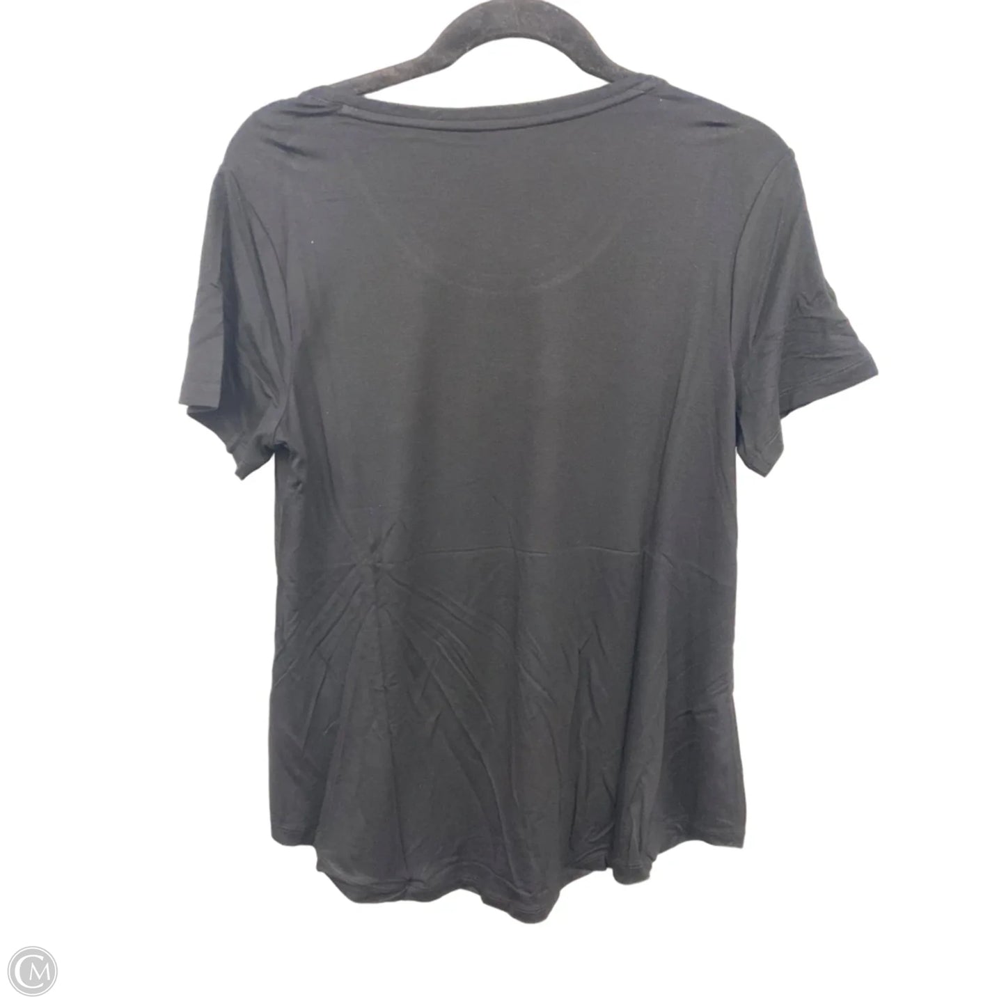 Top Short Sleeve By Jm Collections In Black, Size: M