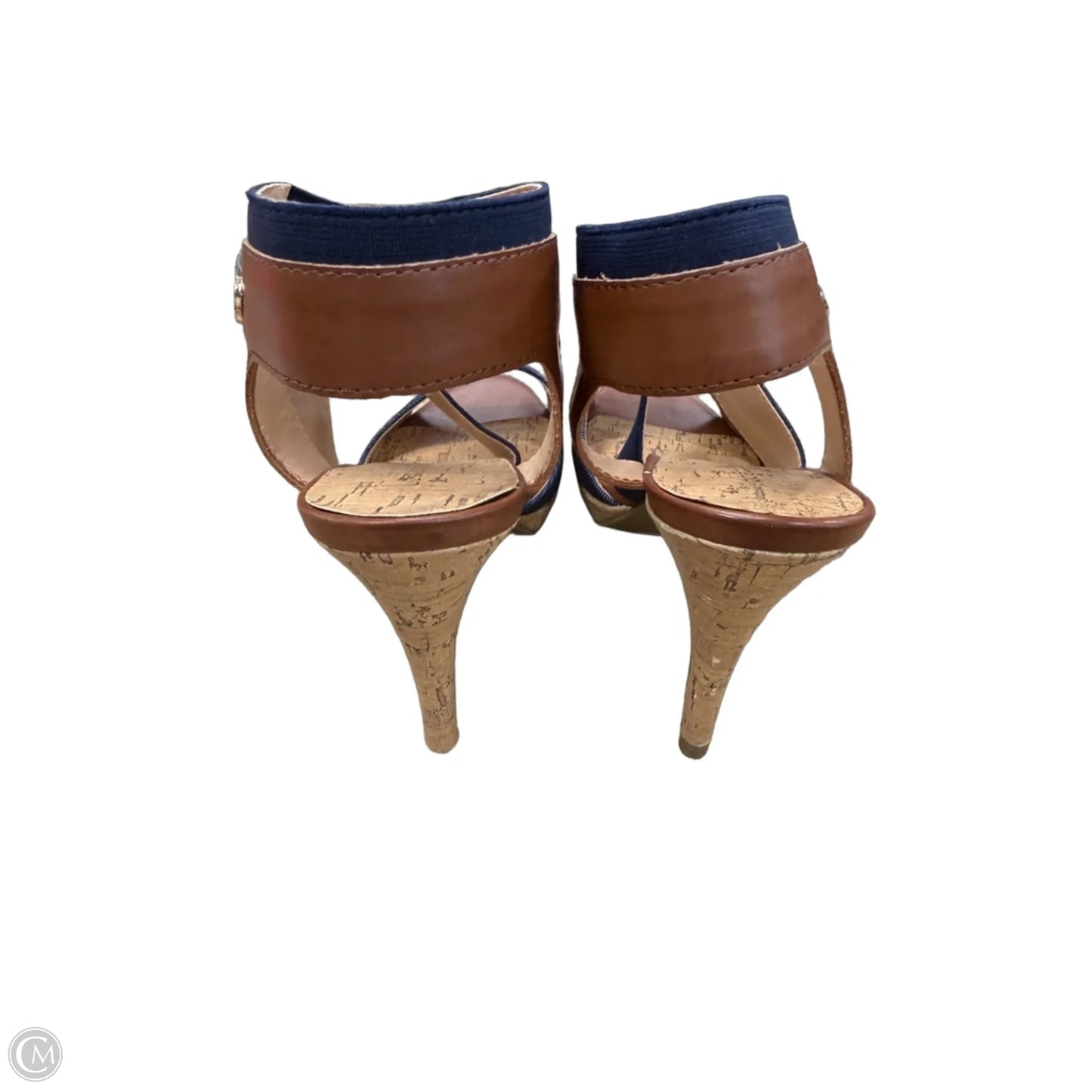 Shoes Heels Stiletto By Liz Claiborne In Blue & Brown, Size: 9