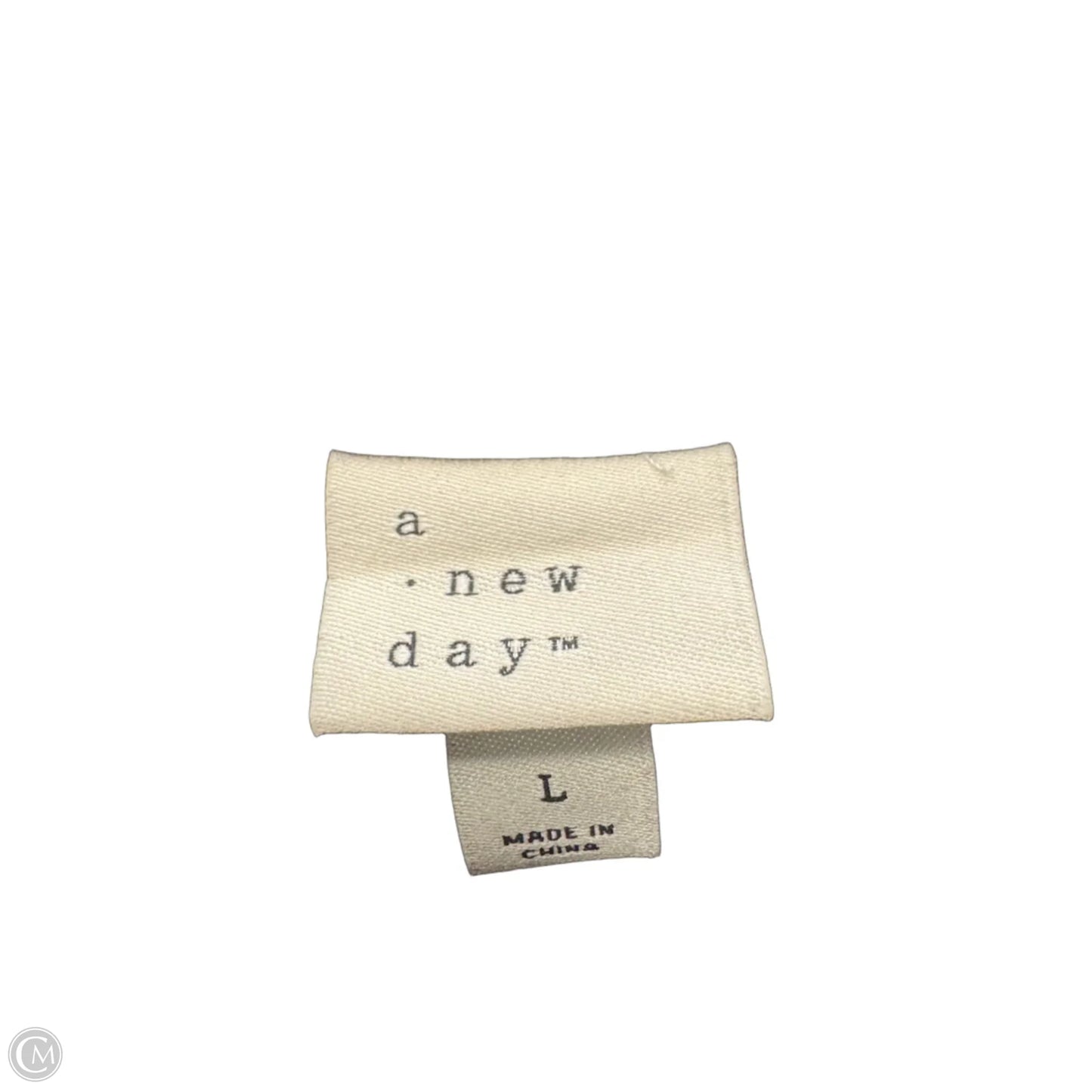Top Short Sleeve By A New Day In Black, Size: L