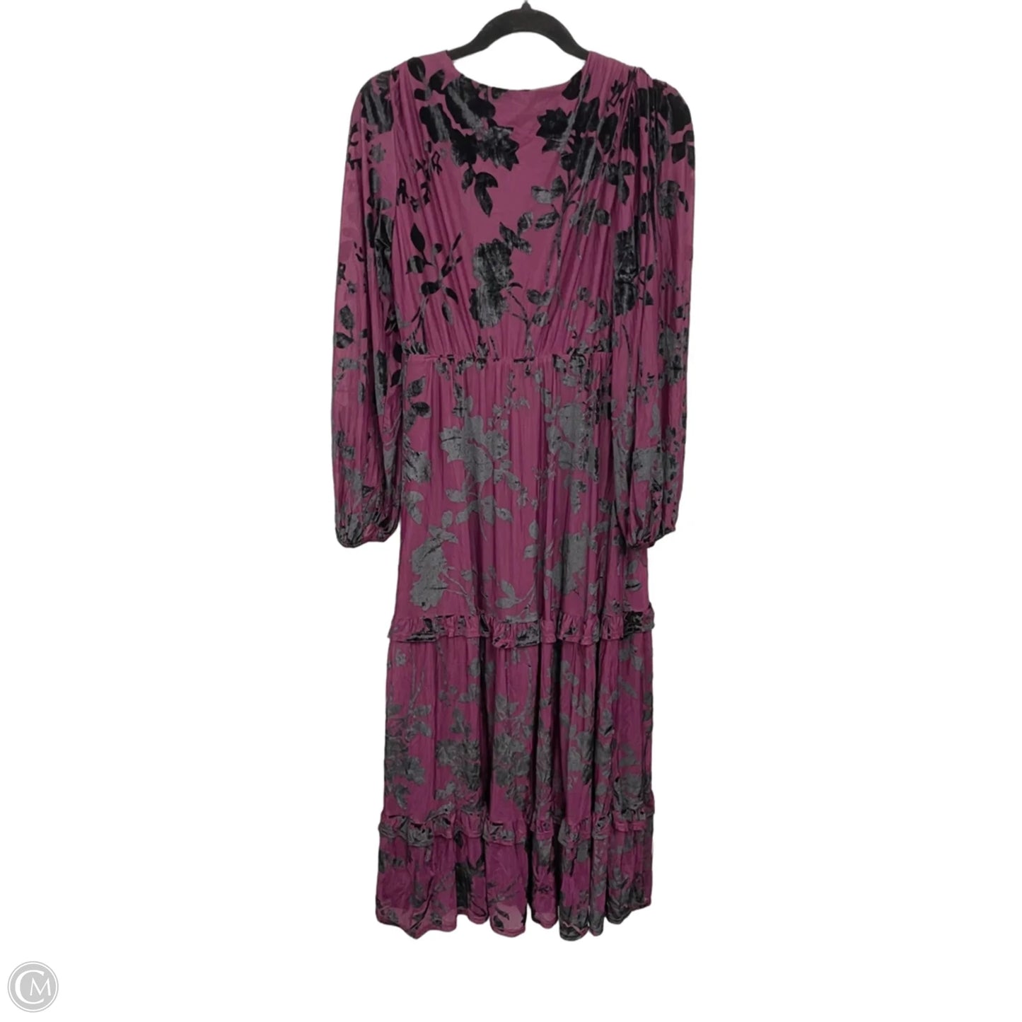 Dress Casual Maxi By Baltic Born In Black & Purple, Size: L