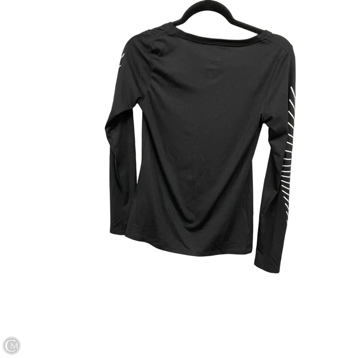 Athletic Top Long Sleeve Crewneck By Nike Apparel In Black, Size: S