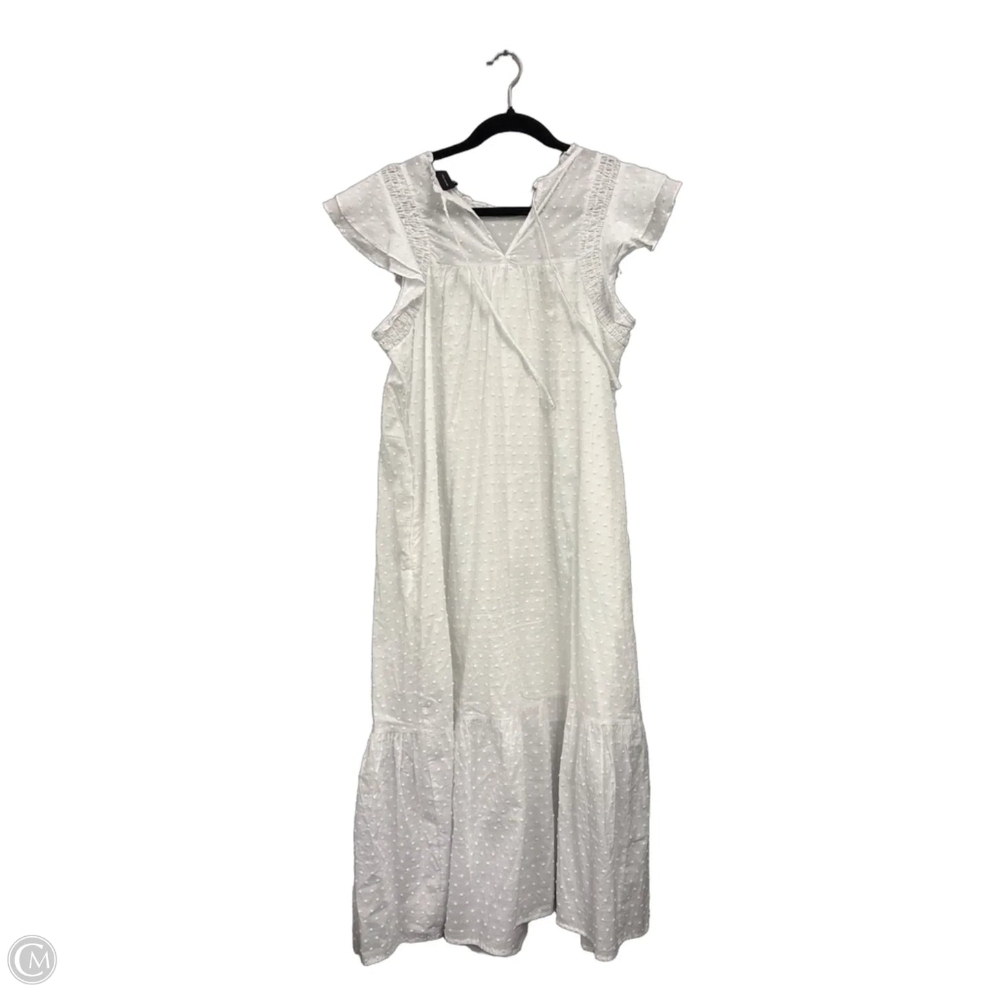 Dress Casual Midi By Who What Wear In White, Size: M