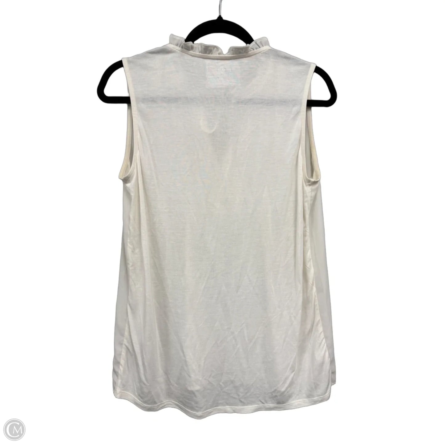Top Sleeveless By Loft In Cream, Size: M