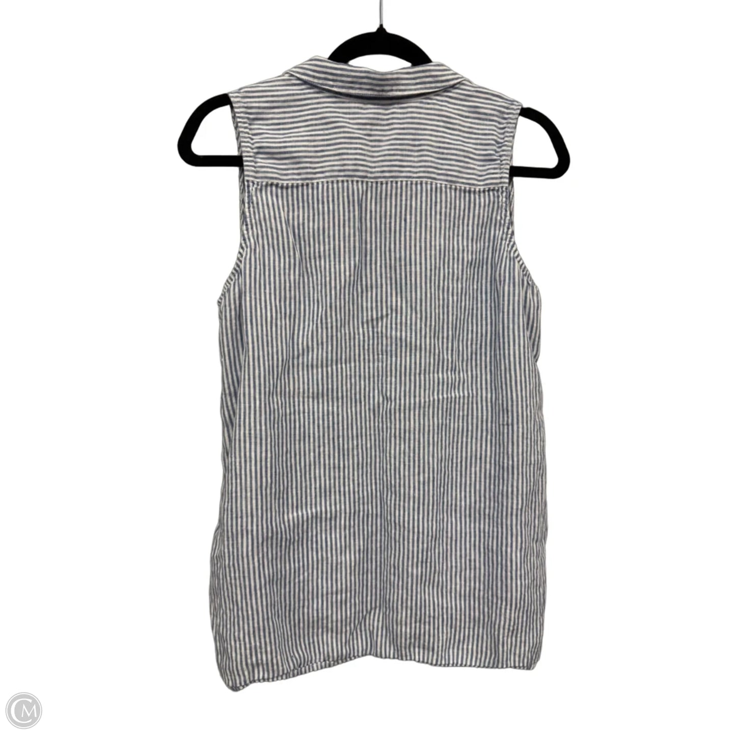 Top Sleeveless By J. Jill In Blue & White, Size: Mp