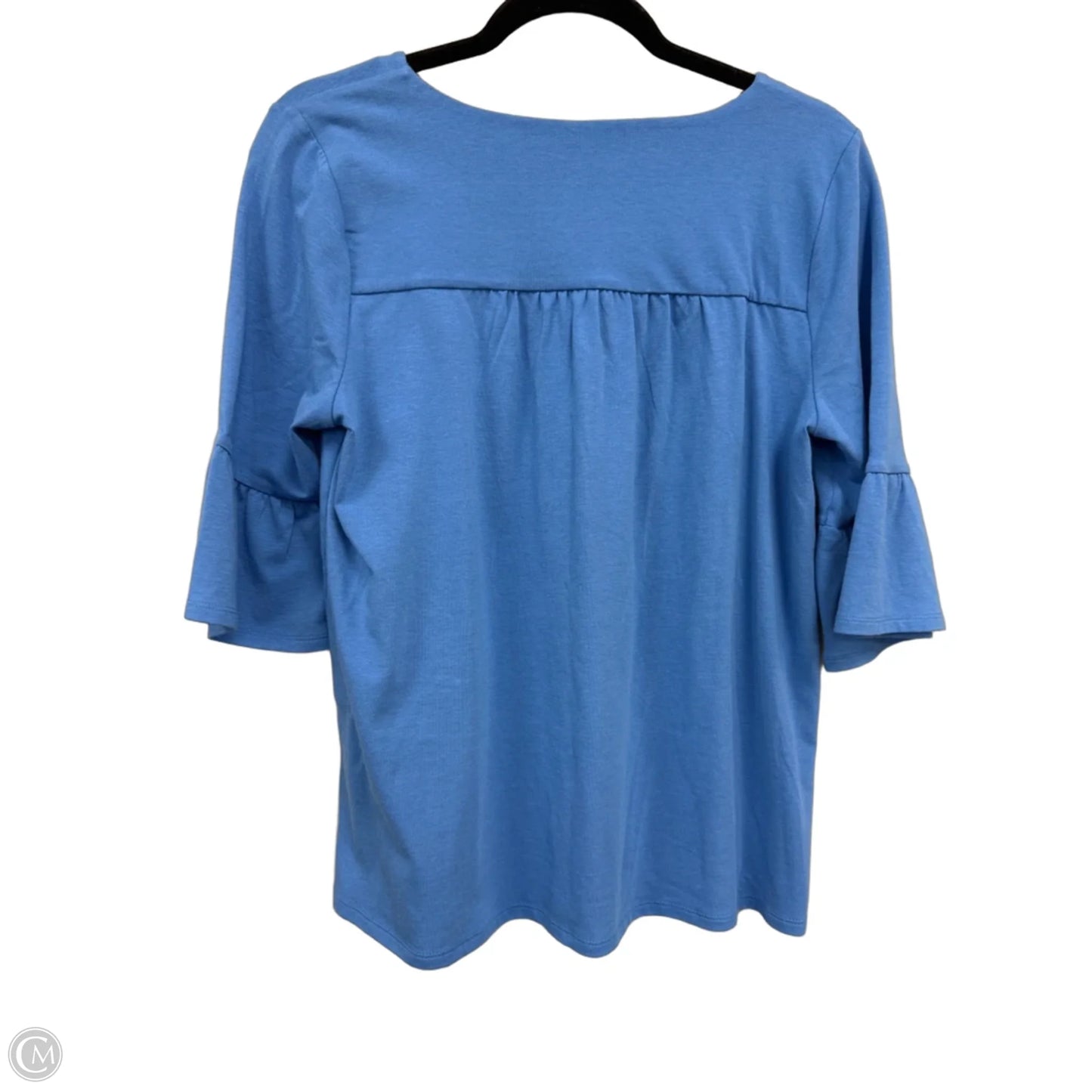 Top 3/4 Sleeve By J. Jill In Blue, Size: S