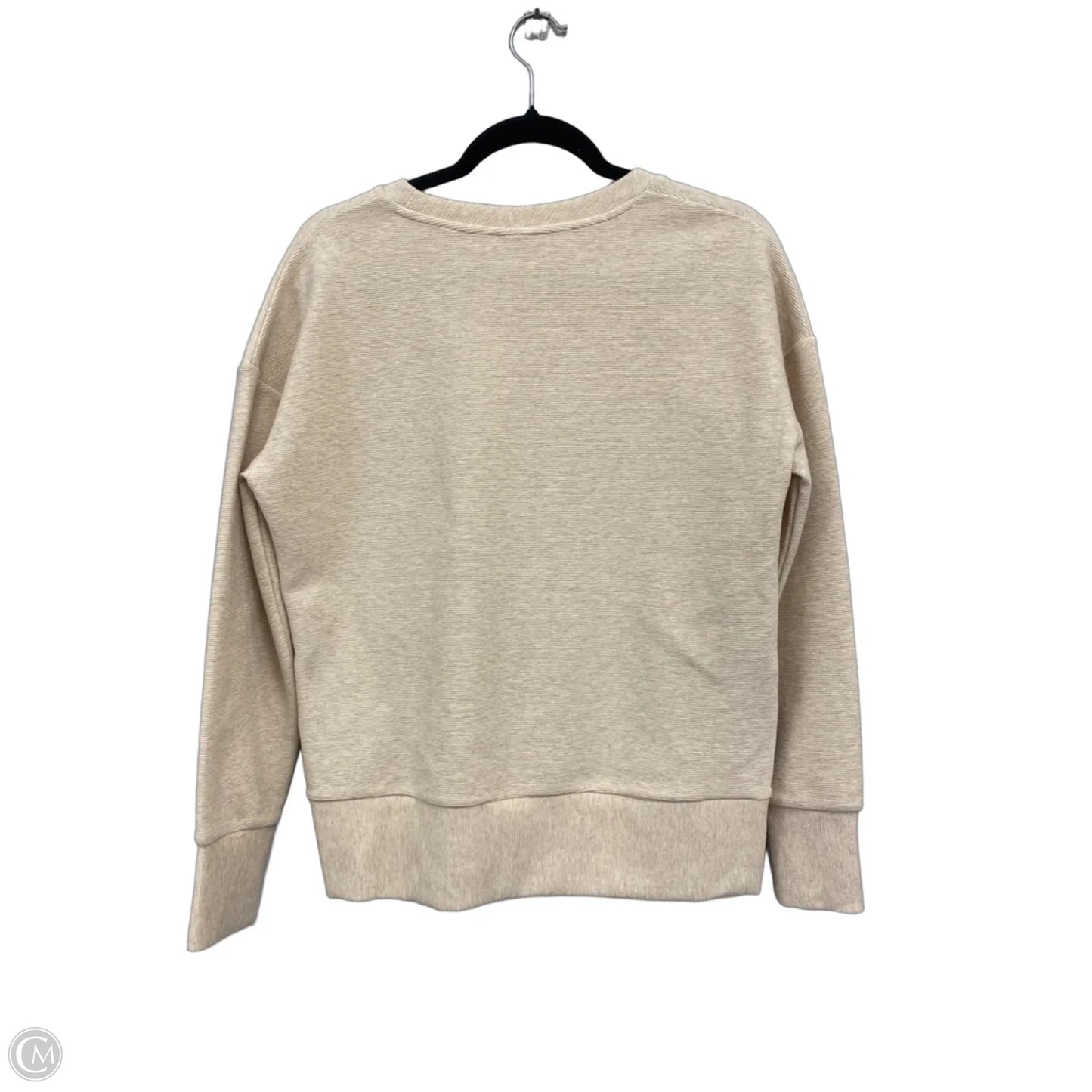 Sweatshirt Crewneck By Clothes Mentor In Tan, Size: Xs