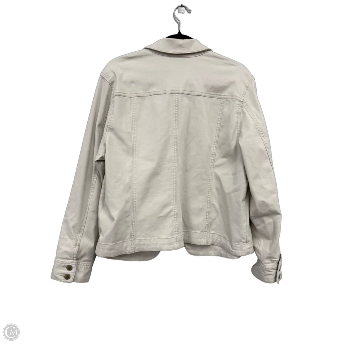 Jacket Denim By Charter Club In Tan, Size: Xl