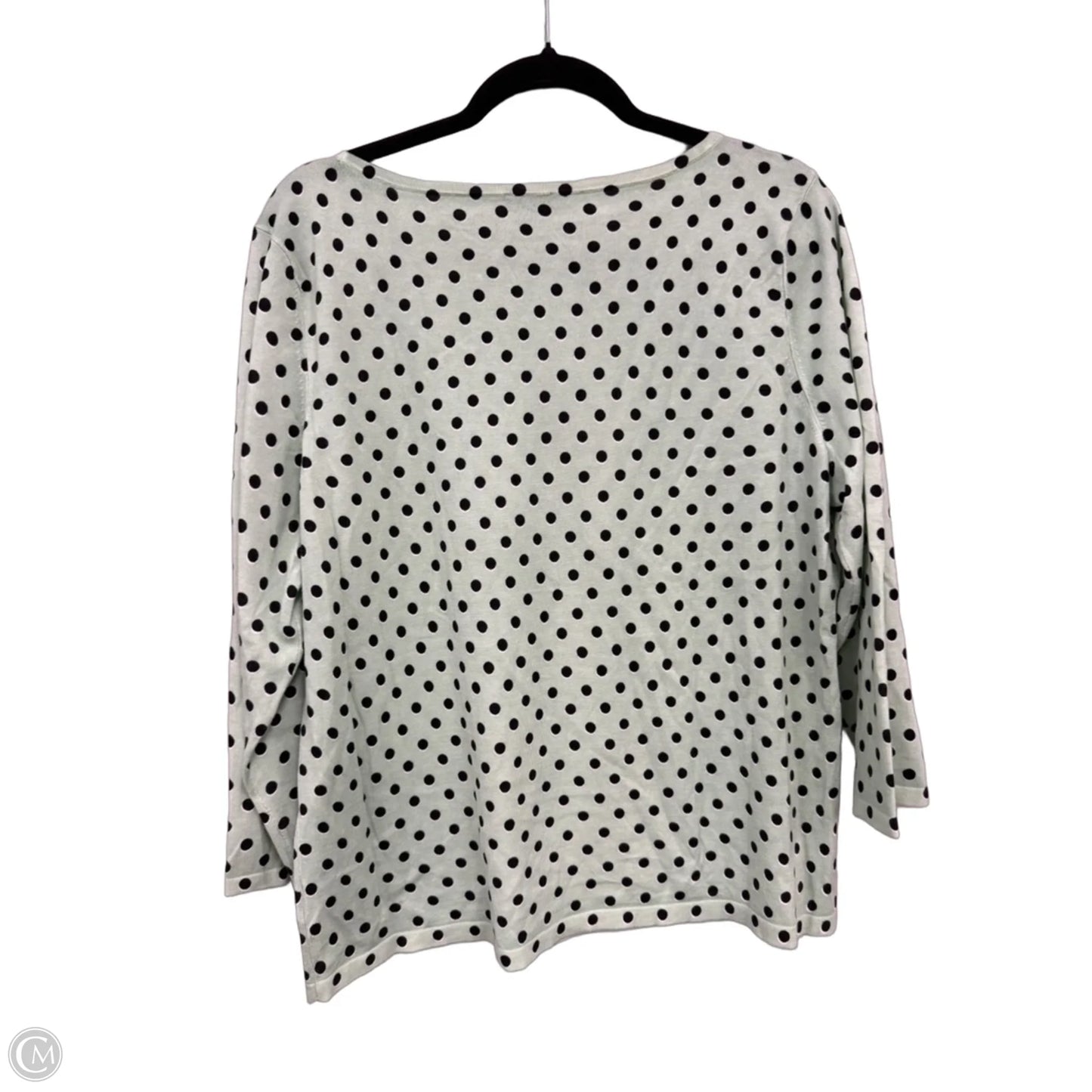 Sweater By Talbots In Black & Green, Size: Xl