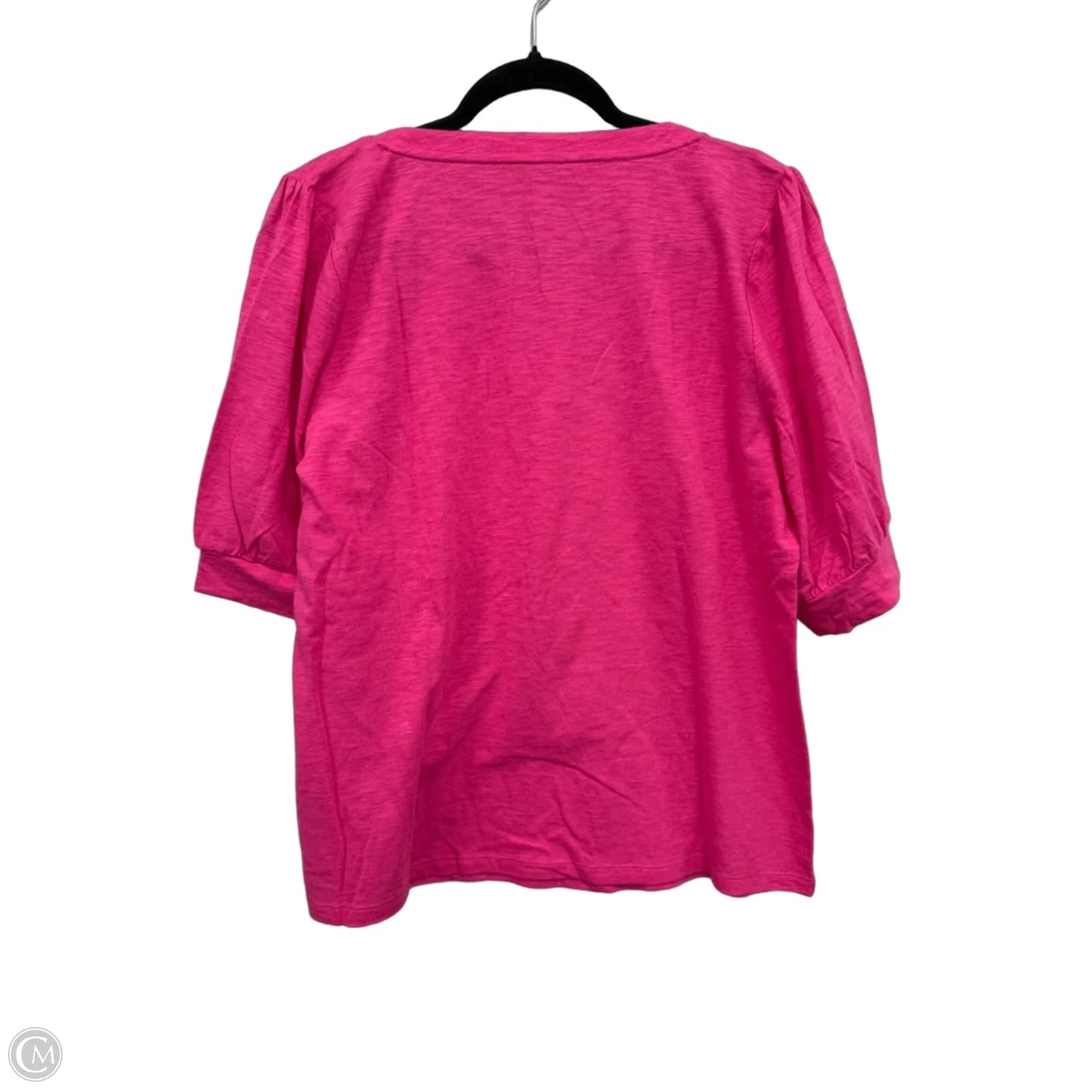 Top Short Sleeve By Talbots In Pink, Size: L