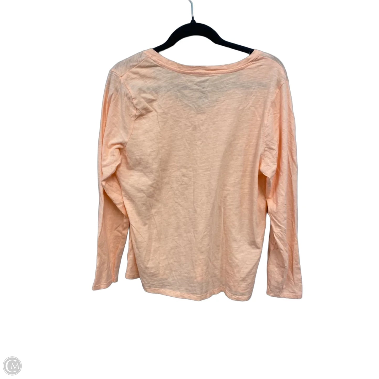 Top Long Sleeve Basic By Sonoma In Peach, Size: Lp