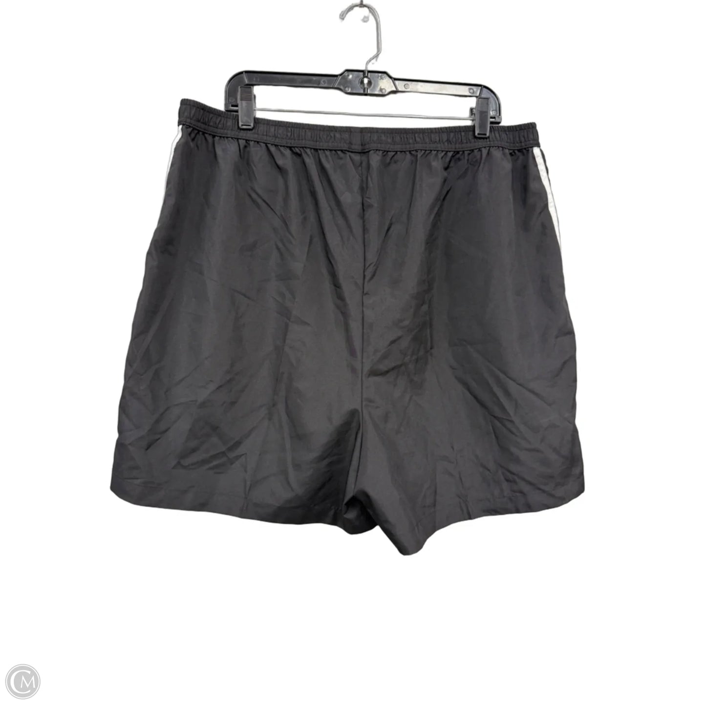 Athletic Shorts By Just My Size In Black & White, Size: 3x