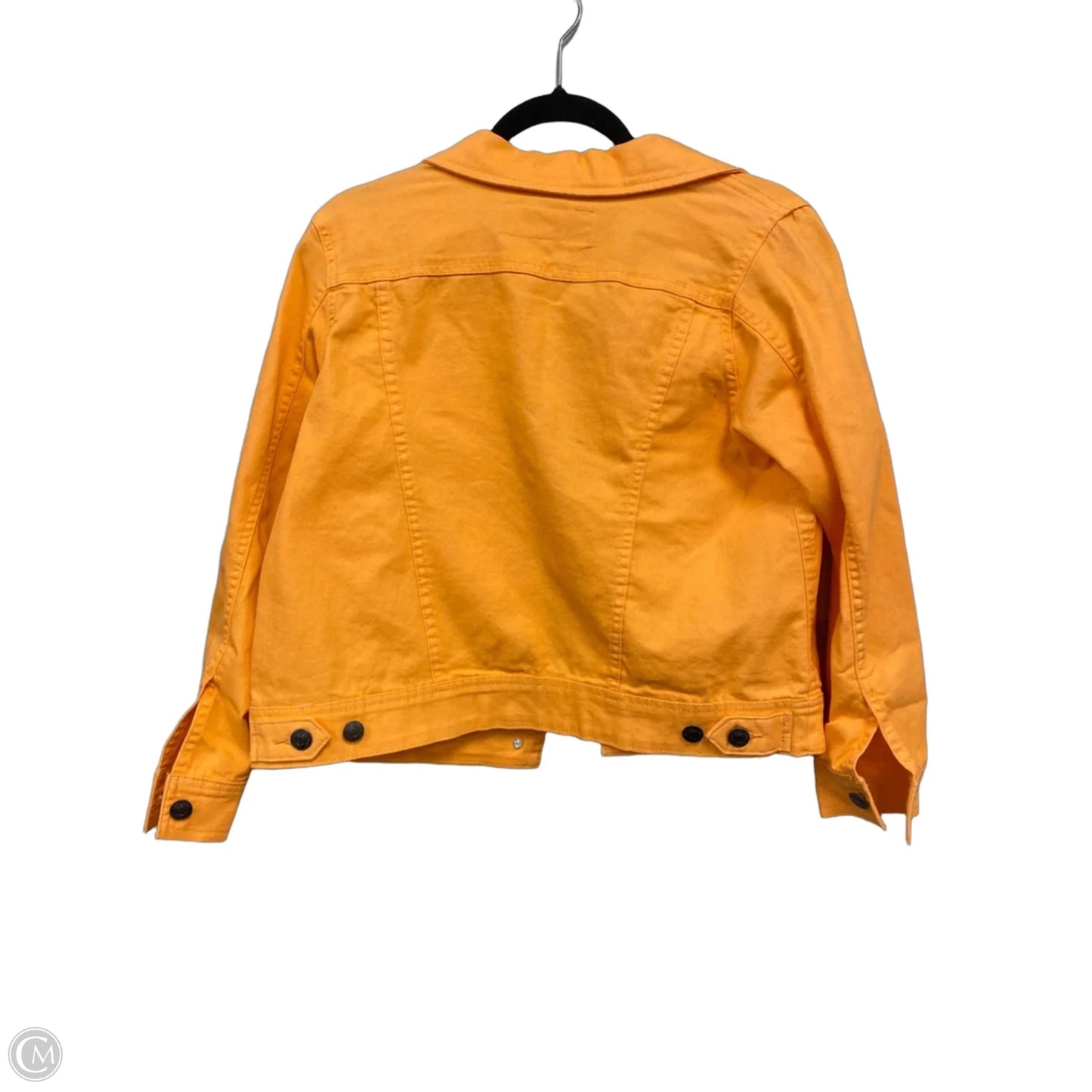 Jacket Denim By Laura Scott In Orange, Size: Mp