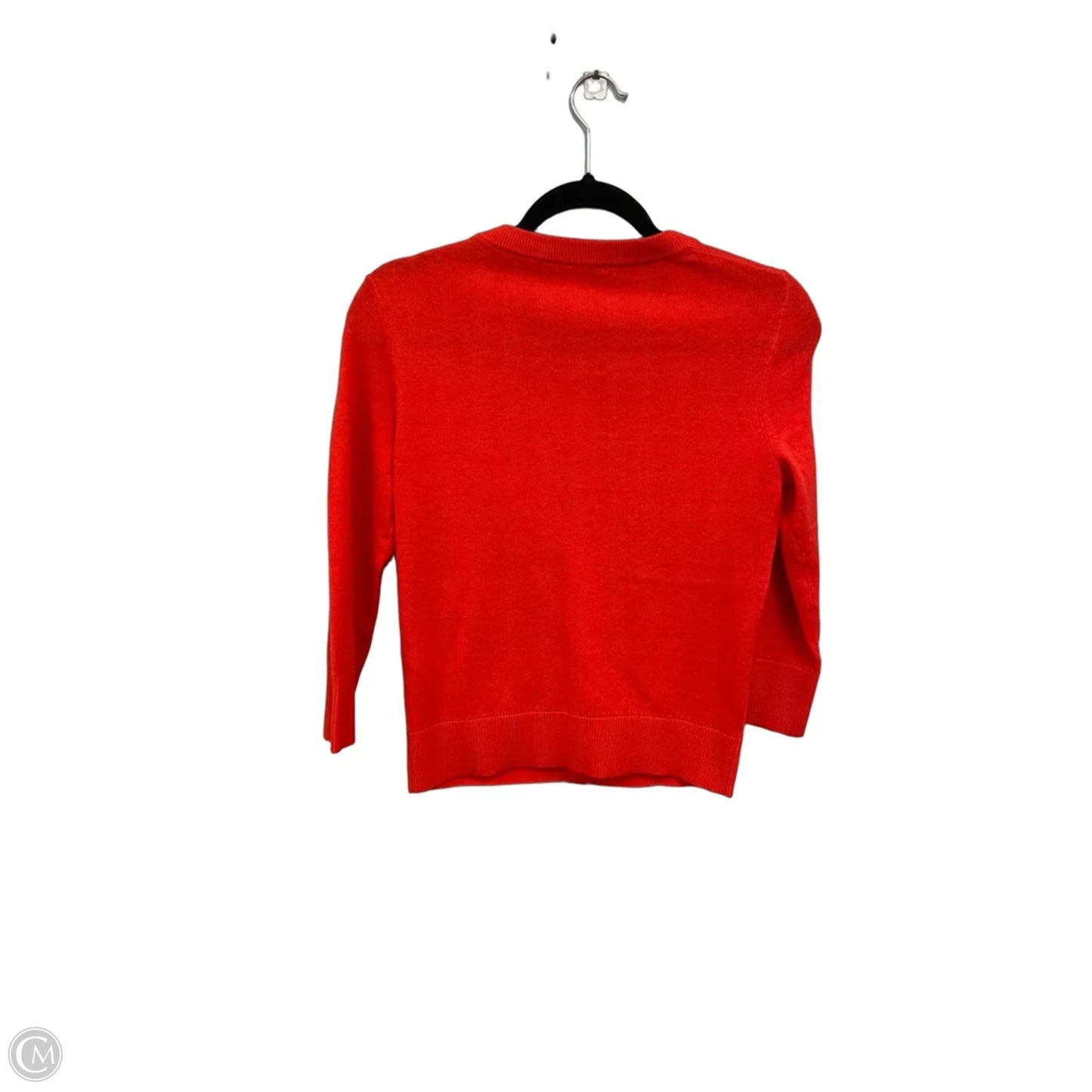 Cardigan Designer By Kate Spade In Orange, Size: S
