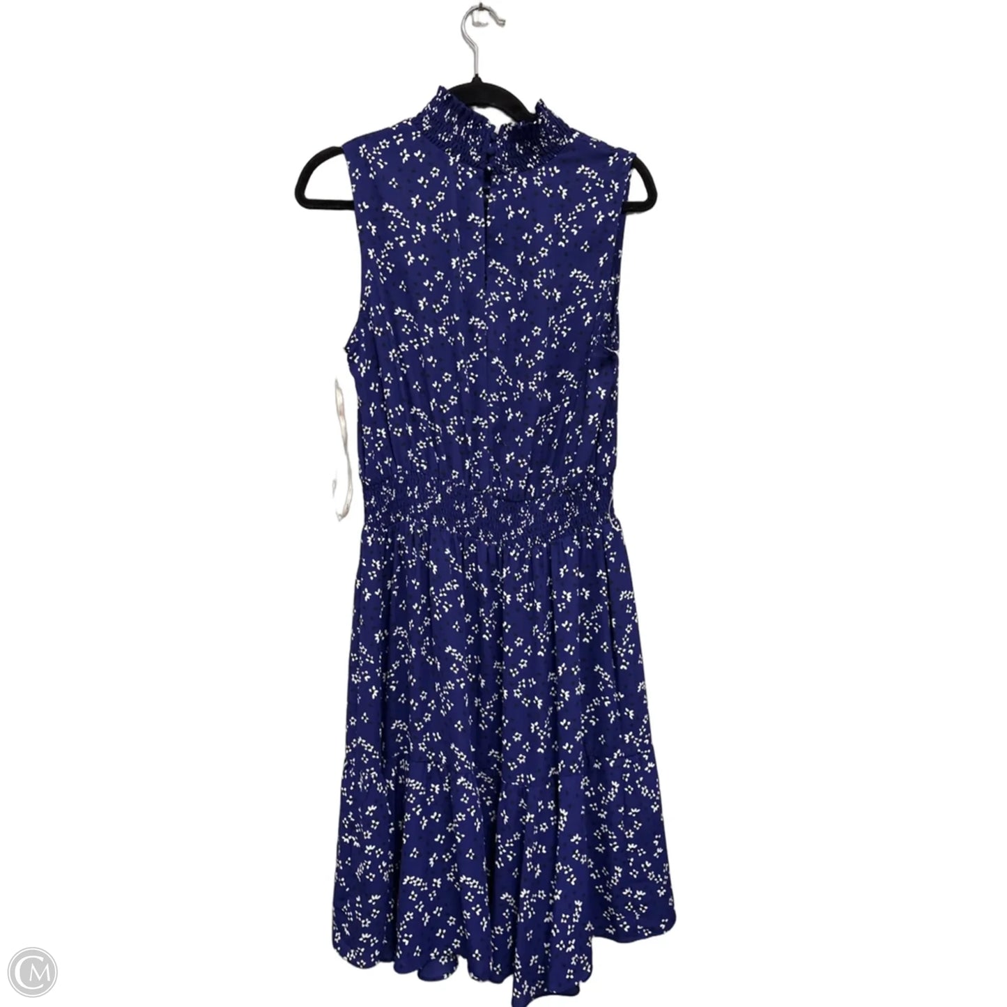 Dress Casual Midi By Nanette By Nanette Lepore In Blue & White, Size: 12