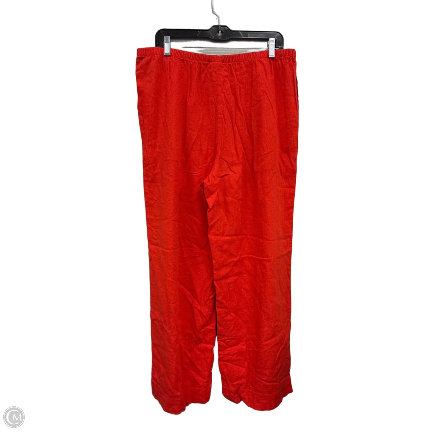Pants Wide Leg By A New Day In Red, Size: L