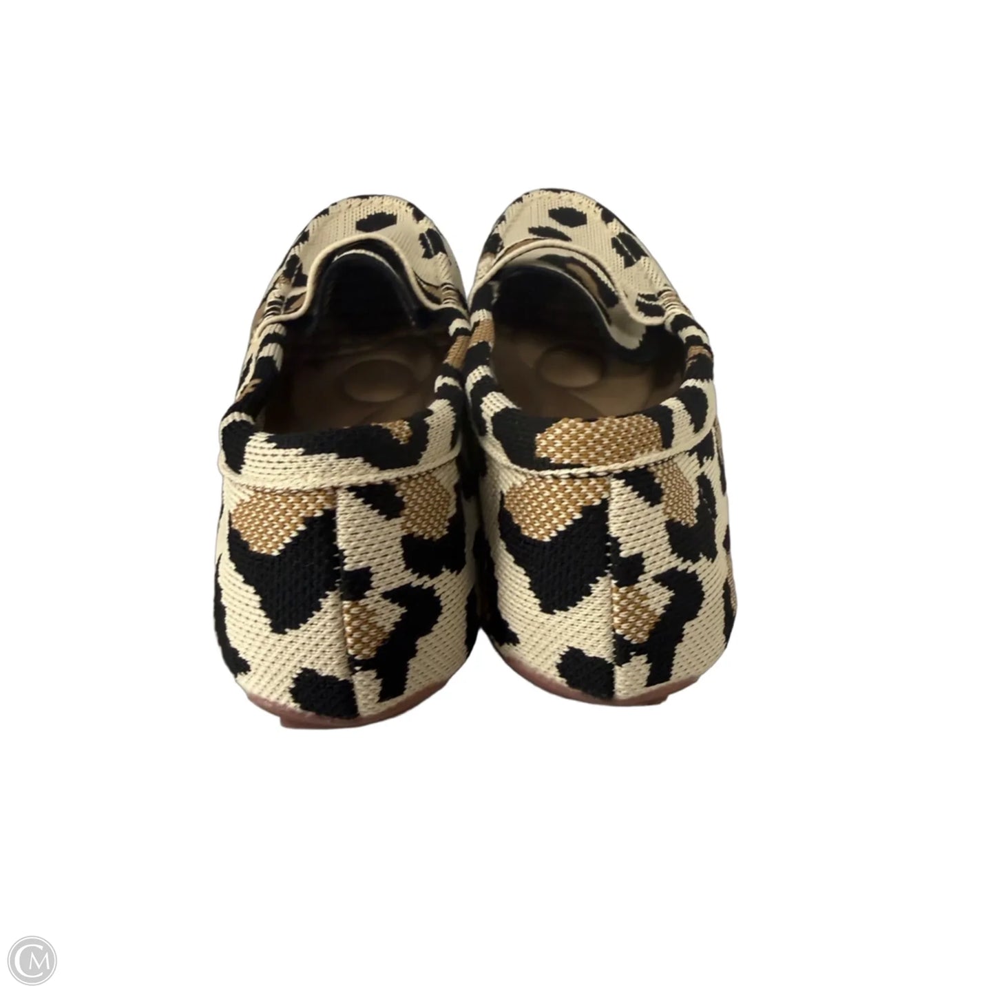 Shoes Flats By Clothes Mentor In Black & Cream, Size: 10.5