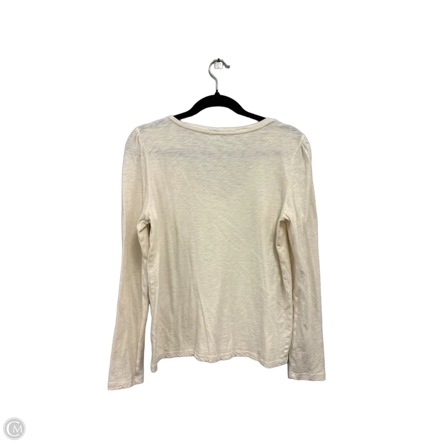 Top Long Sleeve Basic By Z Supply In Cream, Size: L