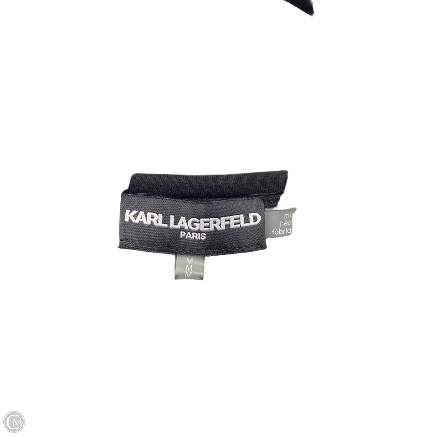Dress Designer By Karl Lagerfeld In Black, Size: M