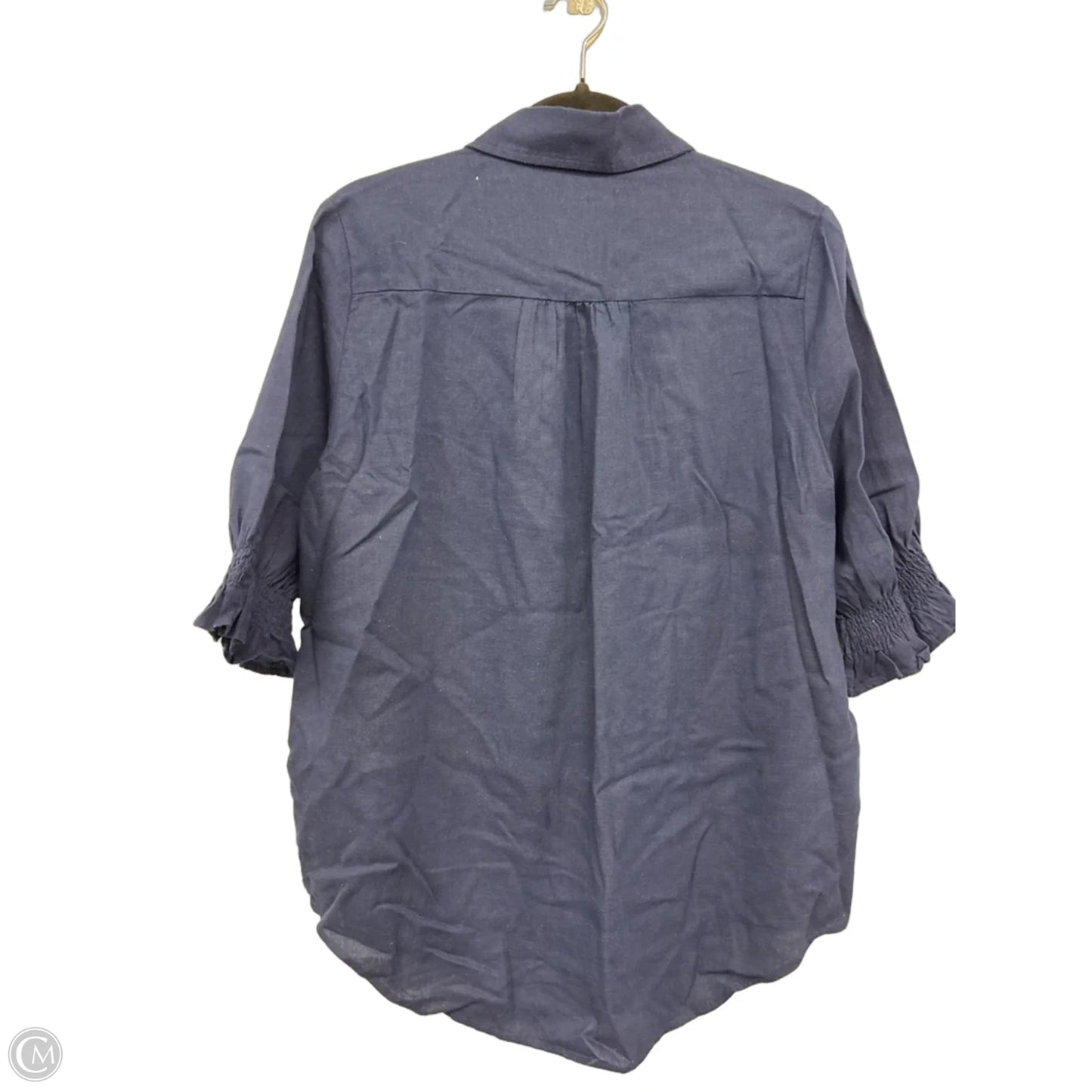 Top 3/4 Sleeve By Crown And Ivy In Navy, Size: M