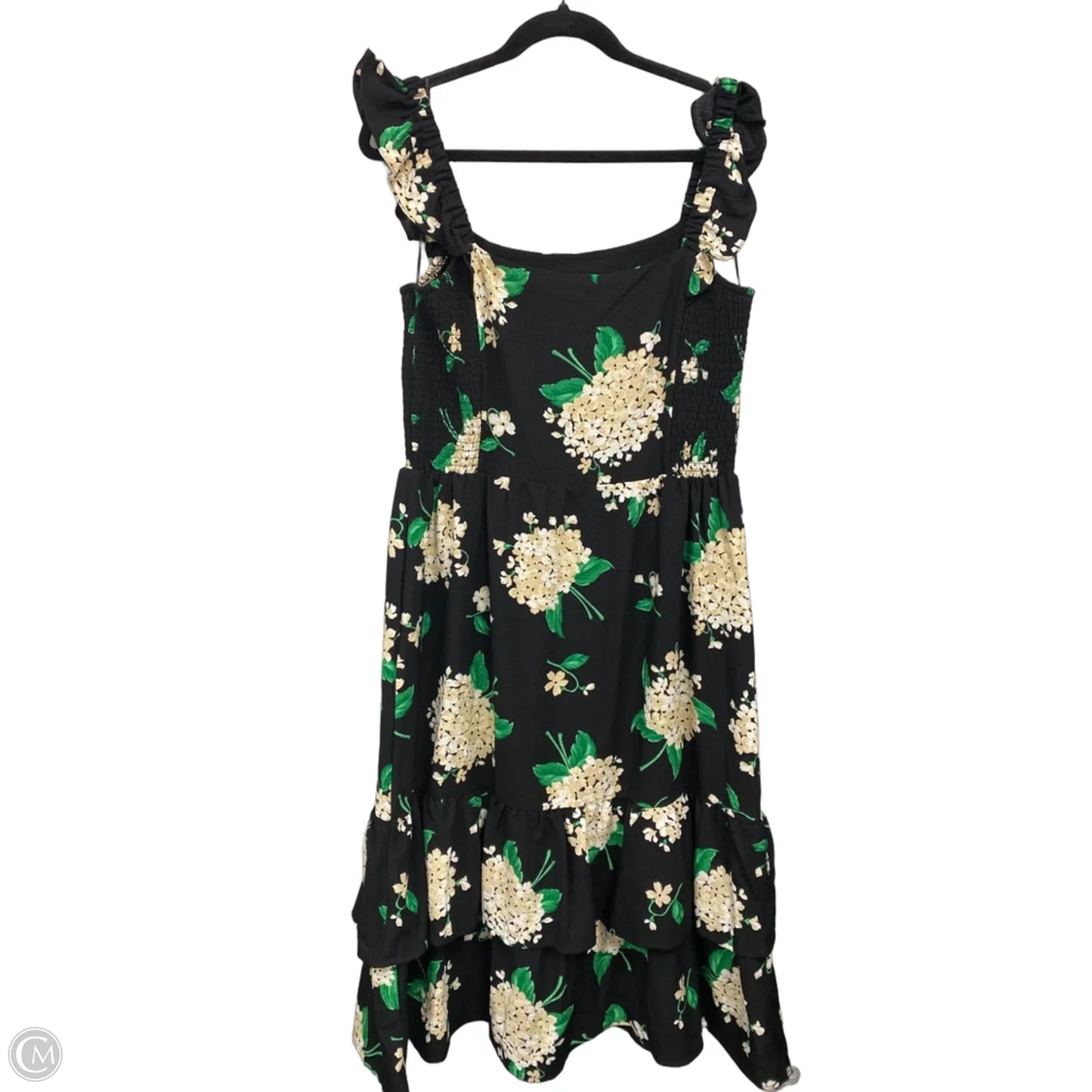 Dress Casual Midi By Draper James In Black & Cream, Size: L
