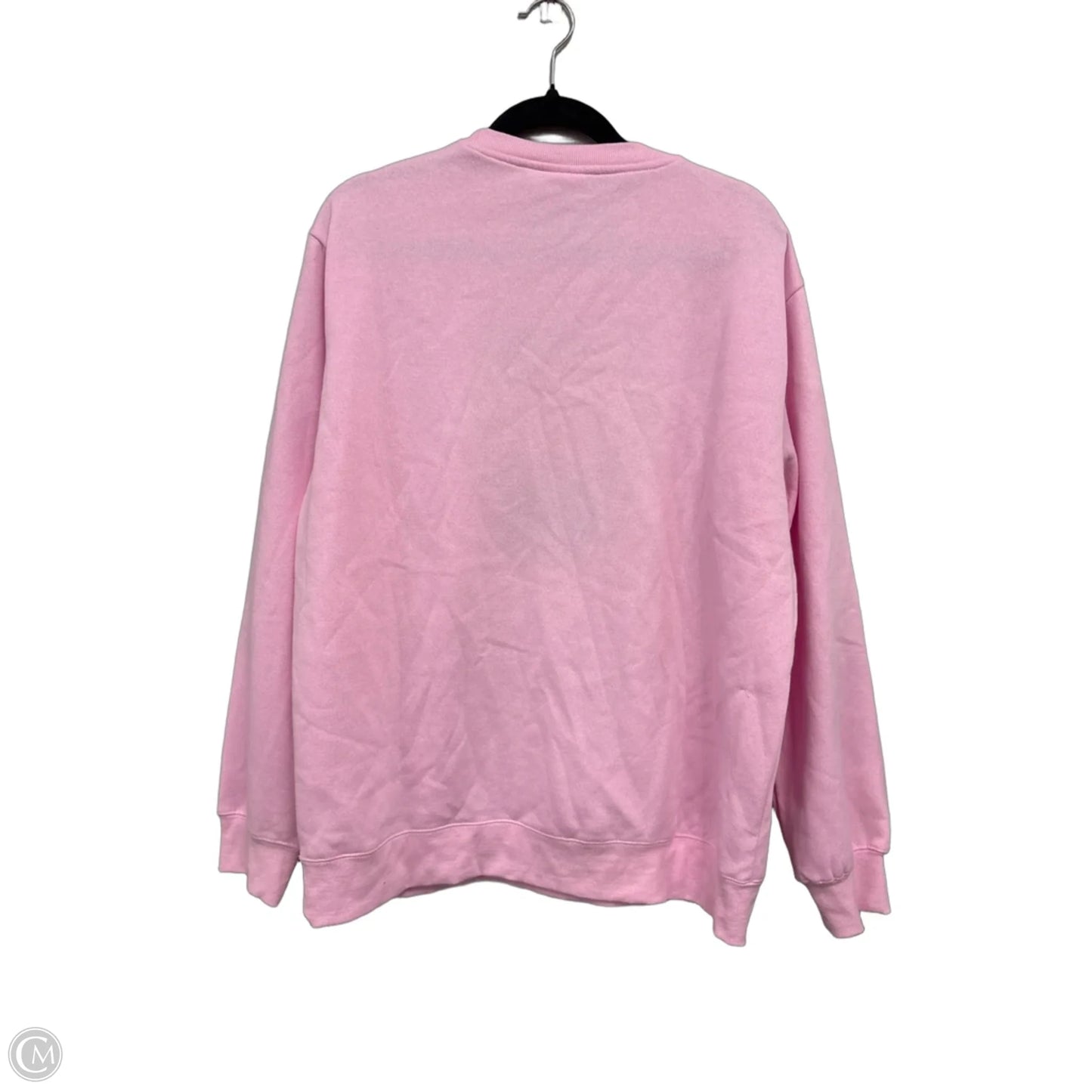 Sweatshirt Crewneck By Clothes Mentor In Pink, Size: L