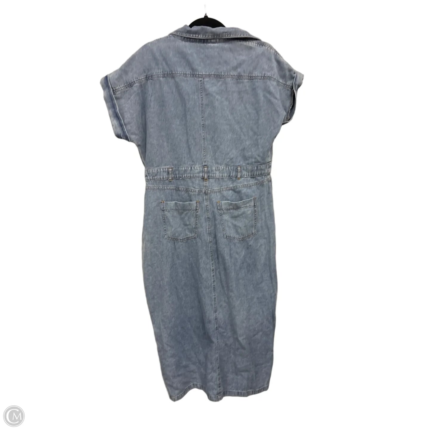 Dress Casual Midi By Clothes Mentor In Blue, Size: L