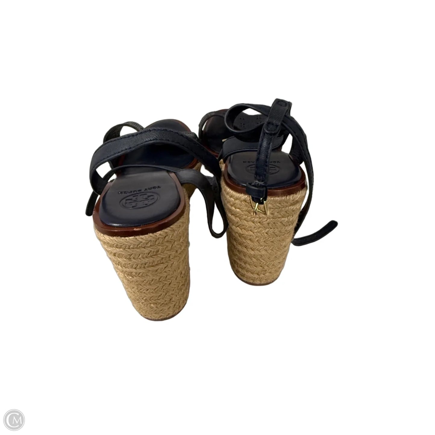 Sandals Designer By Tory Burch In Navy, Size: 11