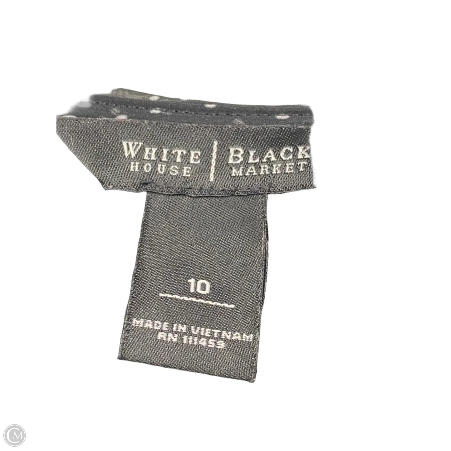 Dress Casual Midi By White House Black Market In Black & White, Size: 10
