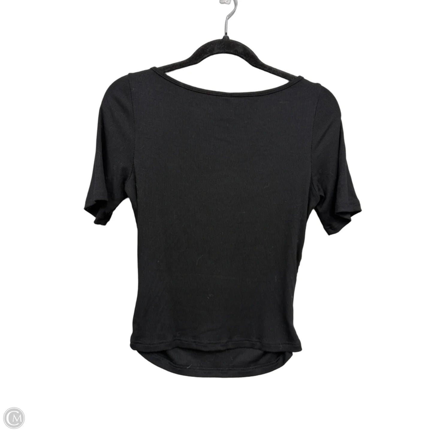 Top Short Sleeve Basic By Prettygarden In Black, Size: M