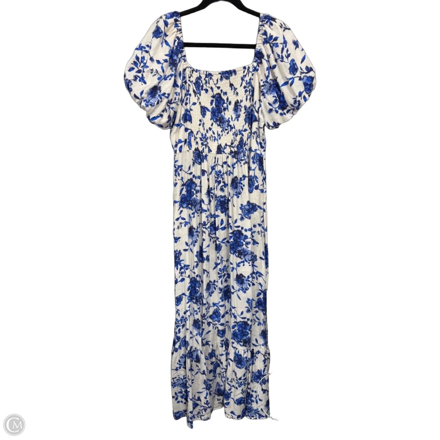 Dress Casual Maxi By Skies Are Blue In Blue & White, Size: M