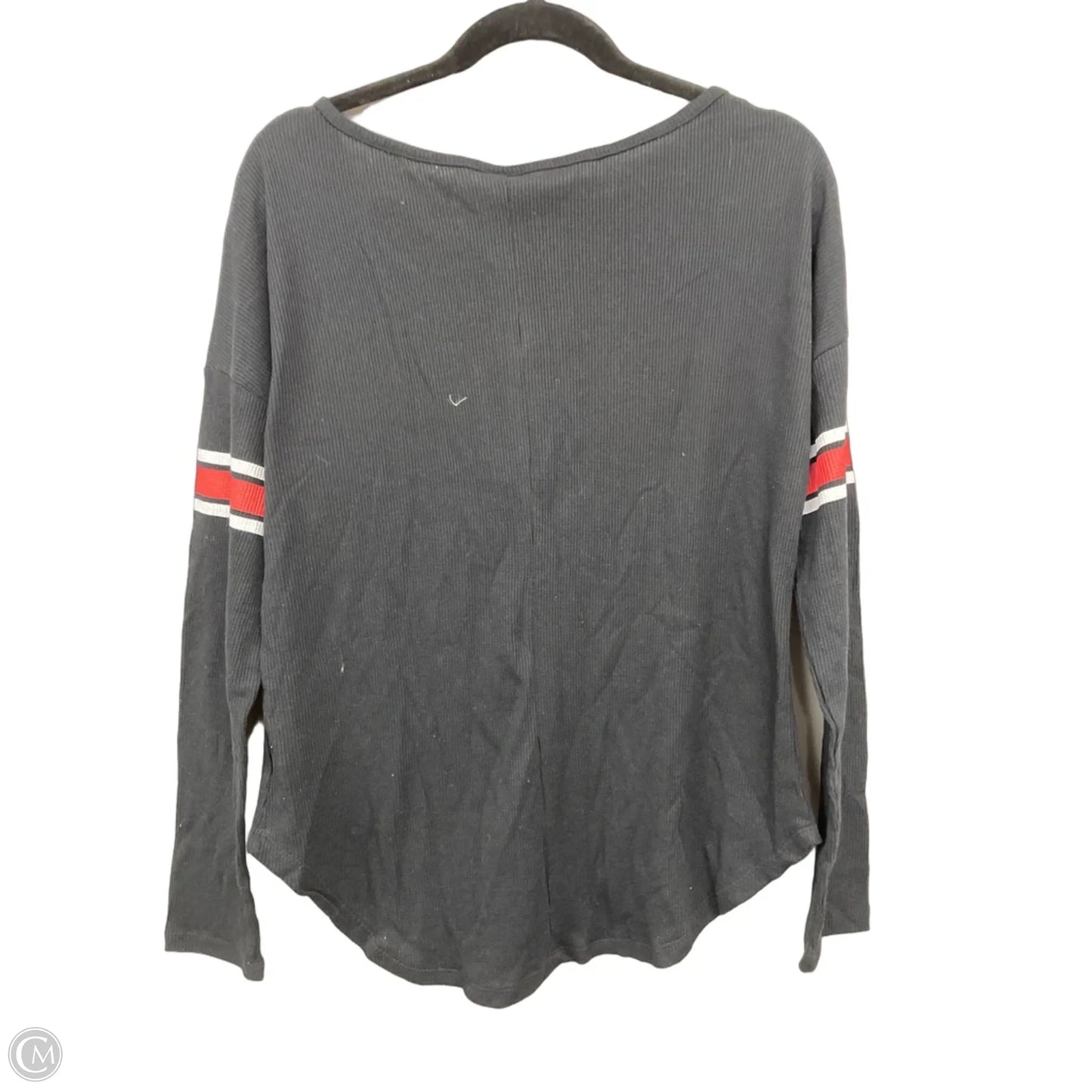 Top Long Sleeve By Clothes Mentor In Black & White, Size: L