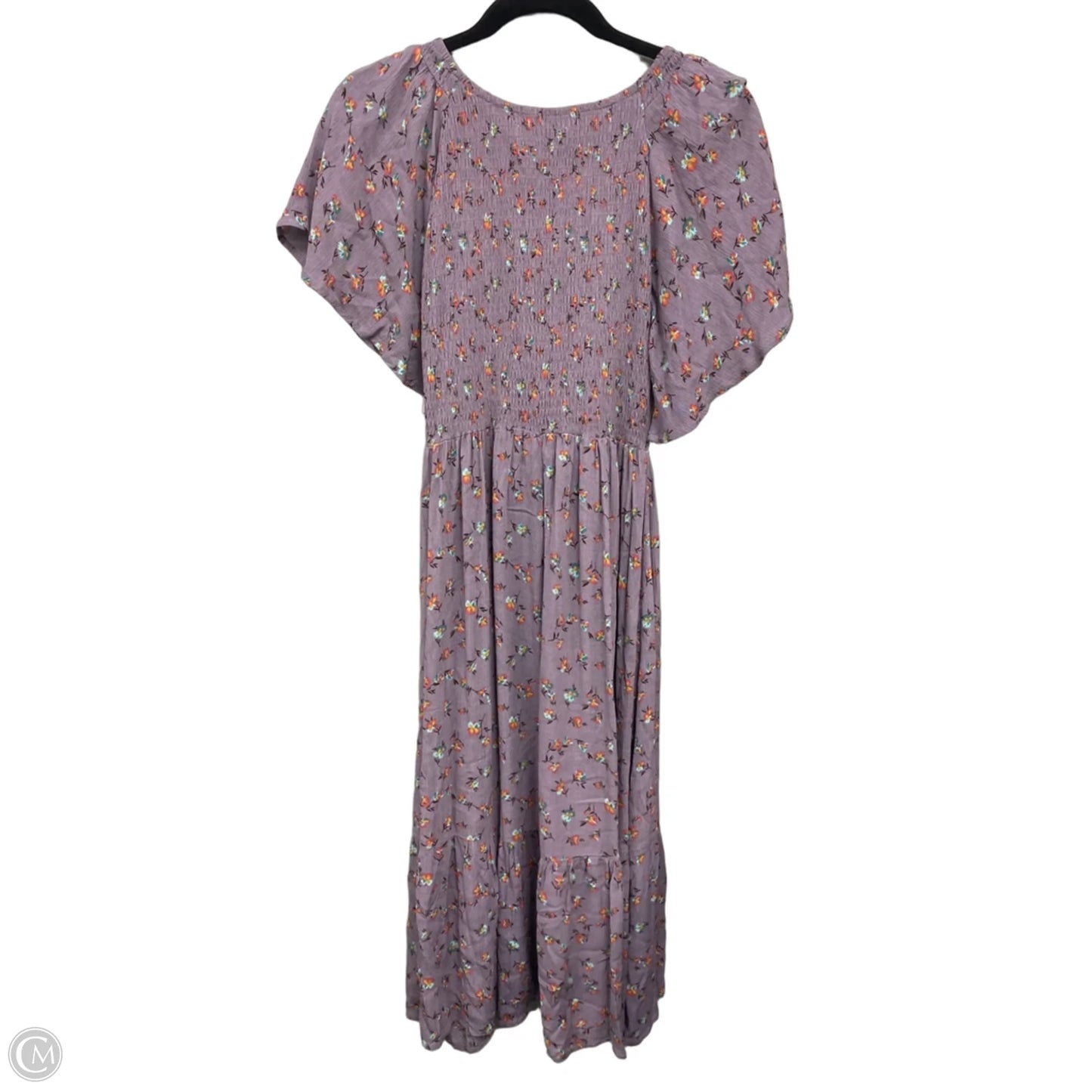 Dress Casual Midi By Grace & Lace In Orange & Purple, Size: S