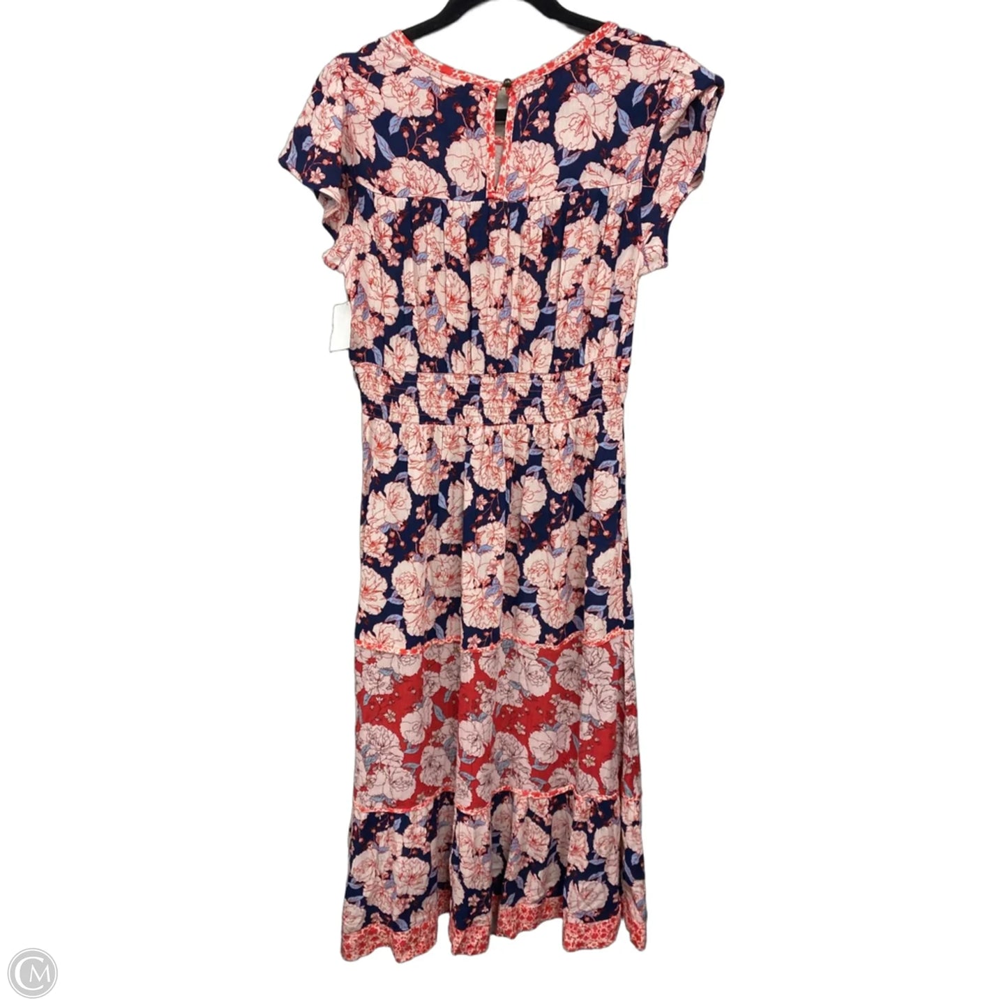 Dress Casual Midi By Knox Rose In Blue & Red, Size: S