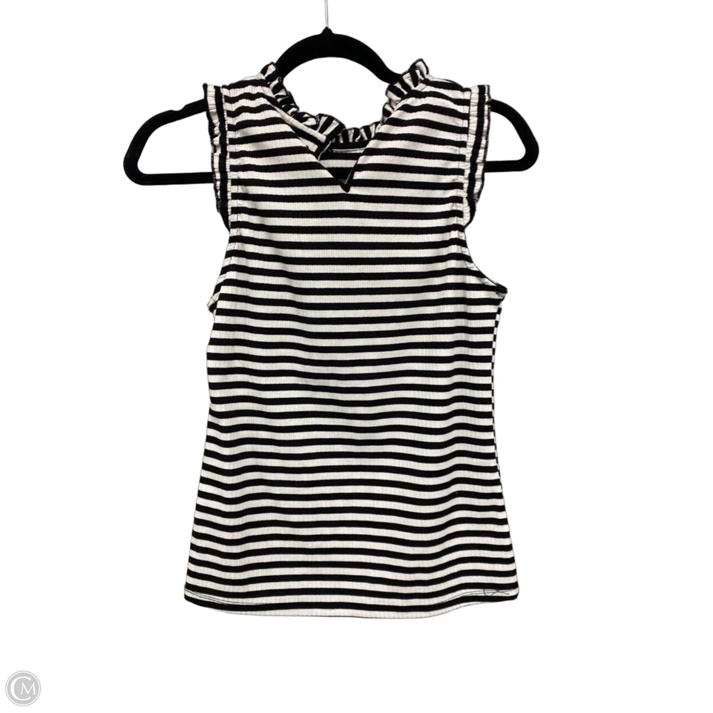 Top Sleeveless By Hayden La In Black & White, Size: S