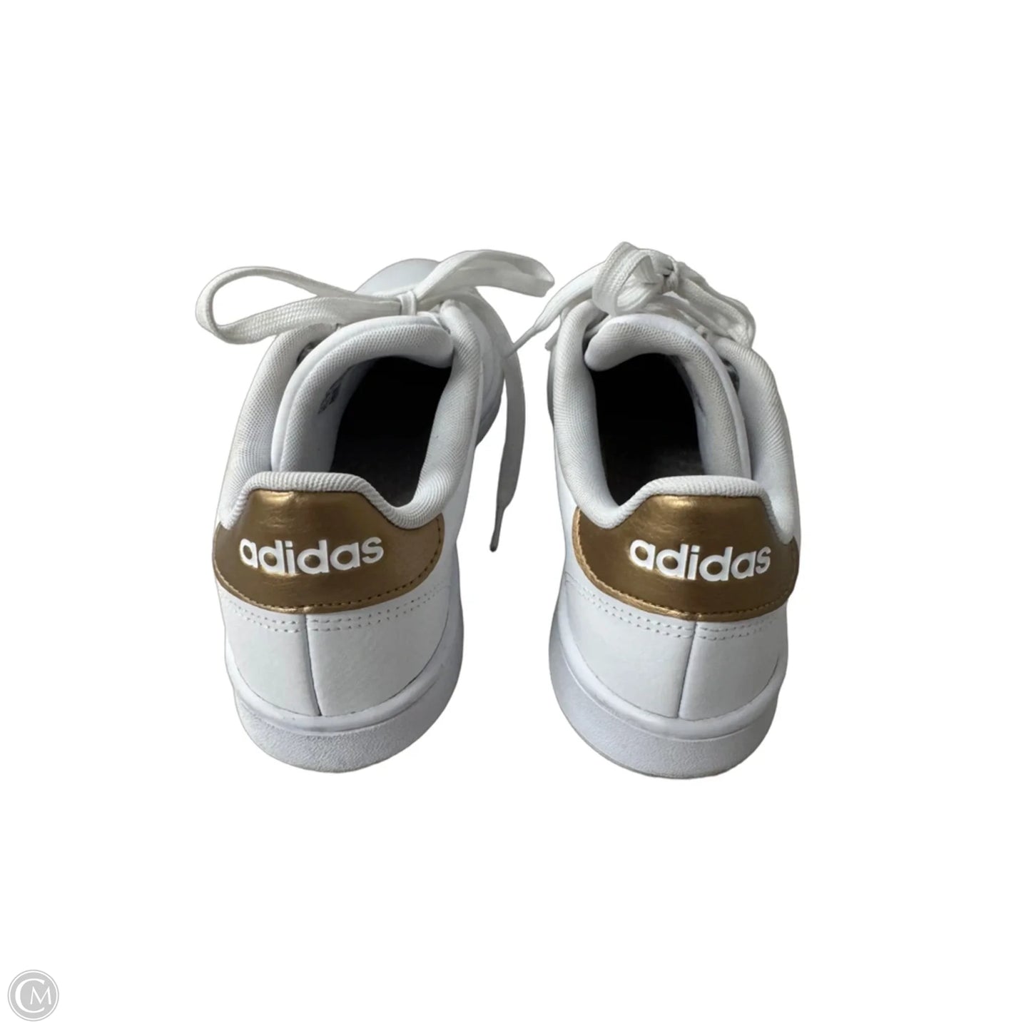 Shoes Sneakers By Adidas In Gold & White, Size: 8.5