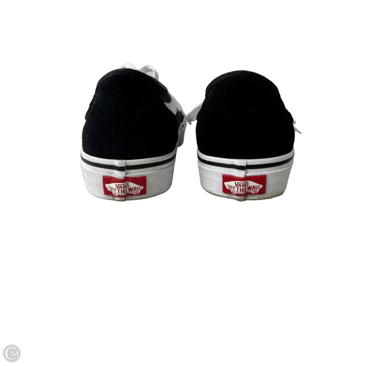 Shoes Sneakers By Vans In Black & White, Size: 10