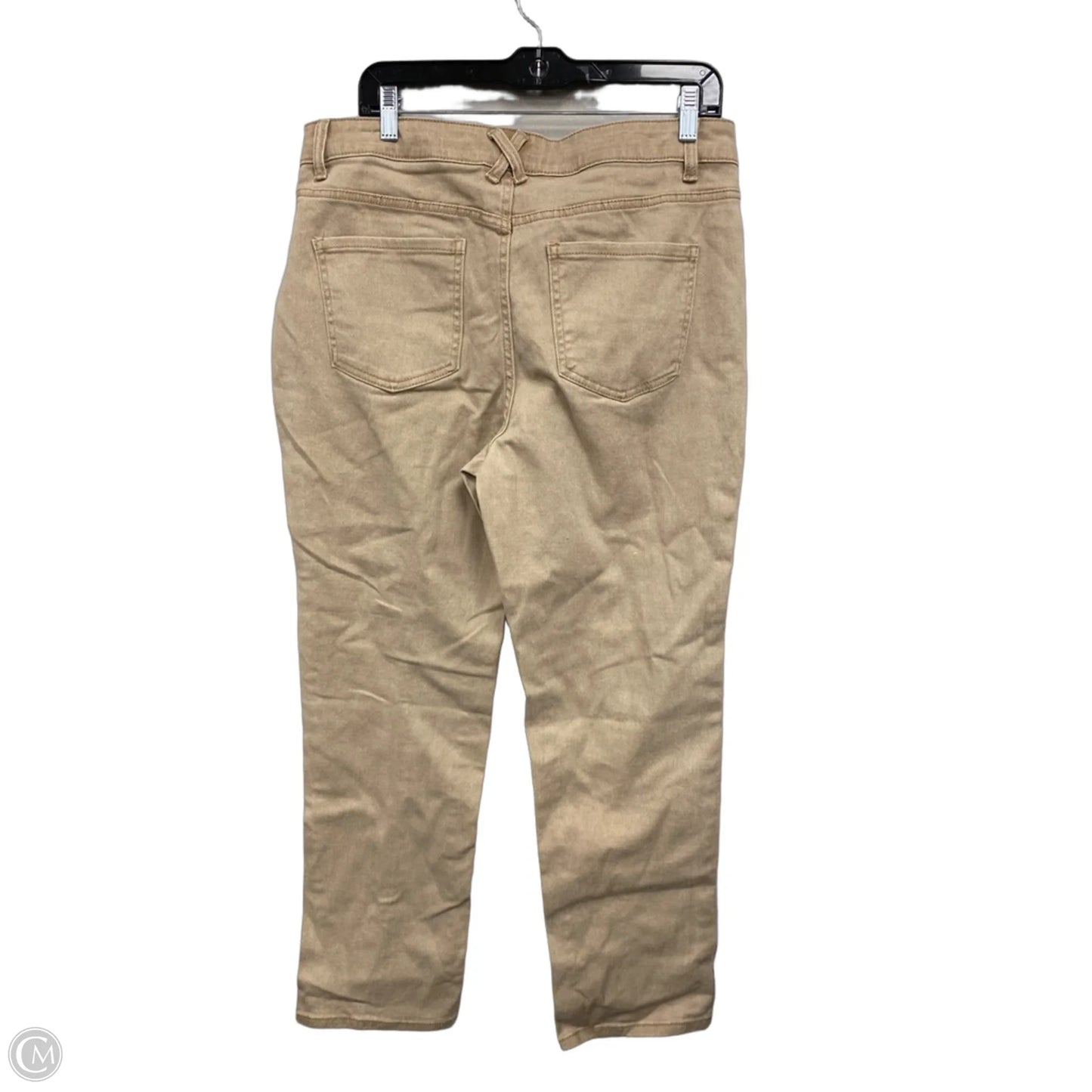 Jeans Straight By Time And Tru In Tan, Size: 14