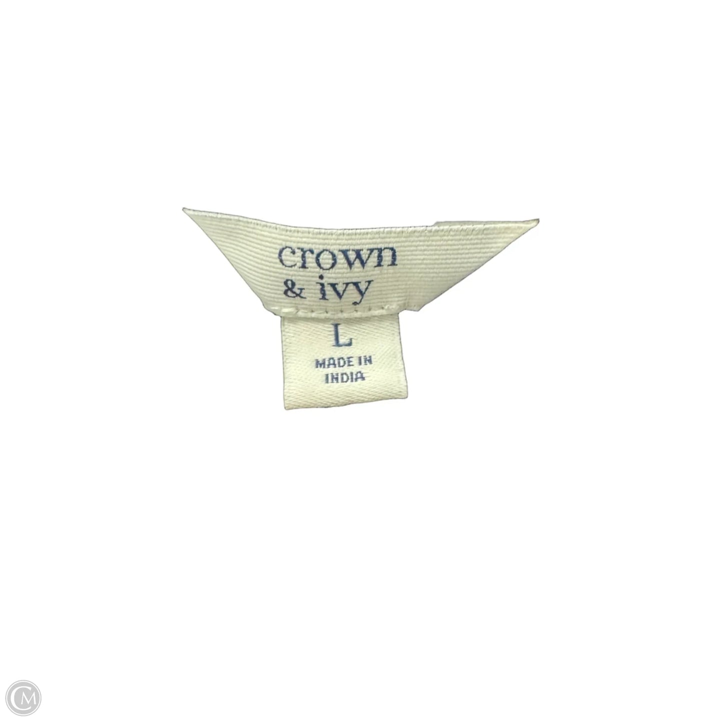 Dress Casual Midi By Crown And Ivy In Black & Gold, Size: L