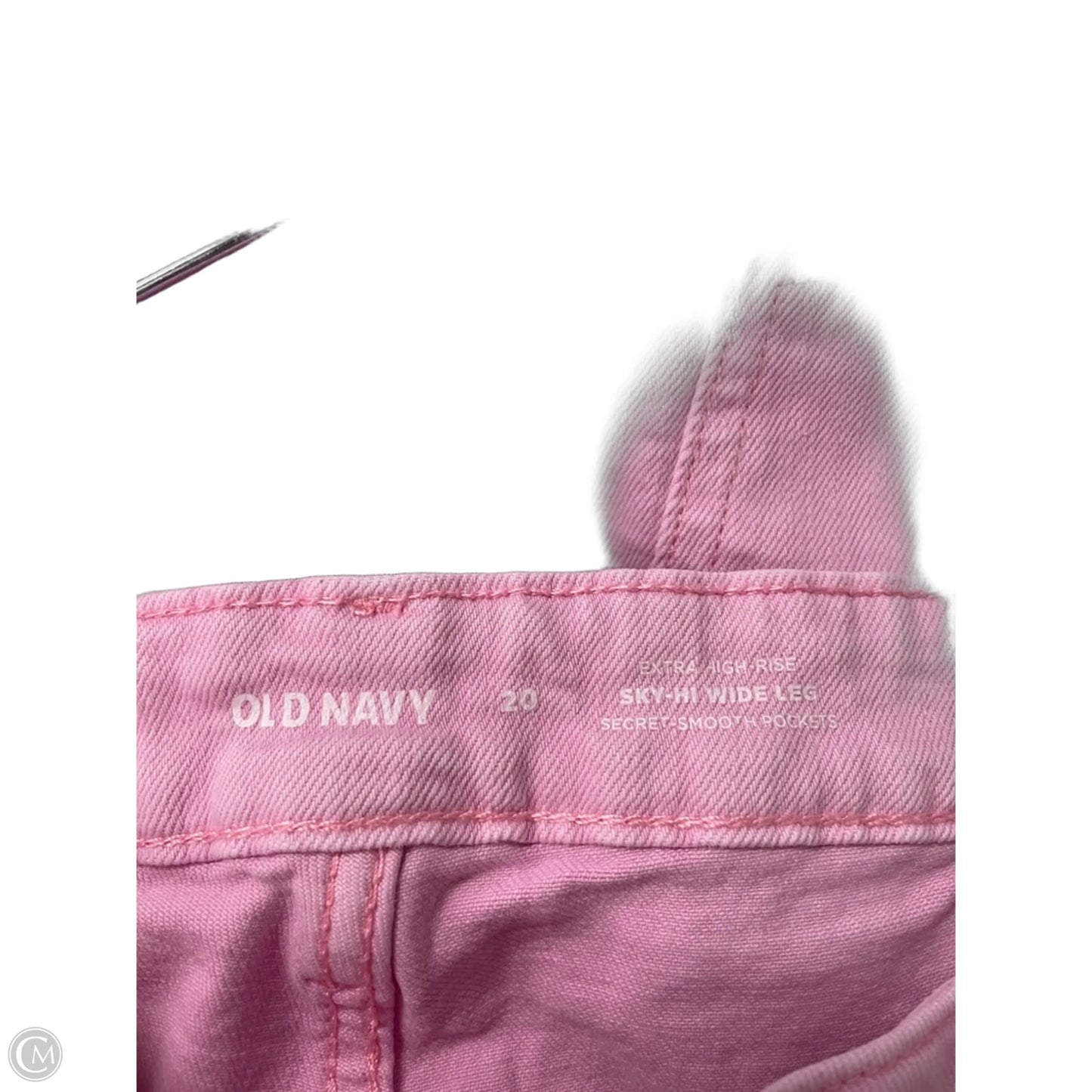 Jeans Wide Leg By Old Navy In Pink, Size: 20