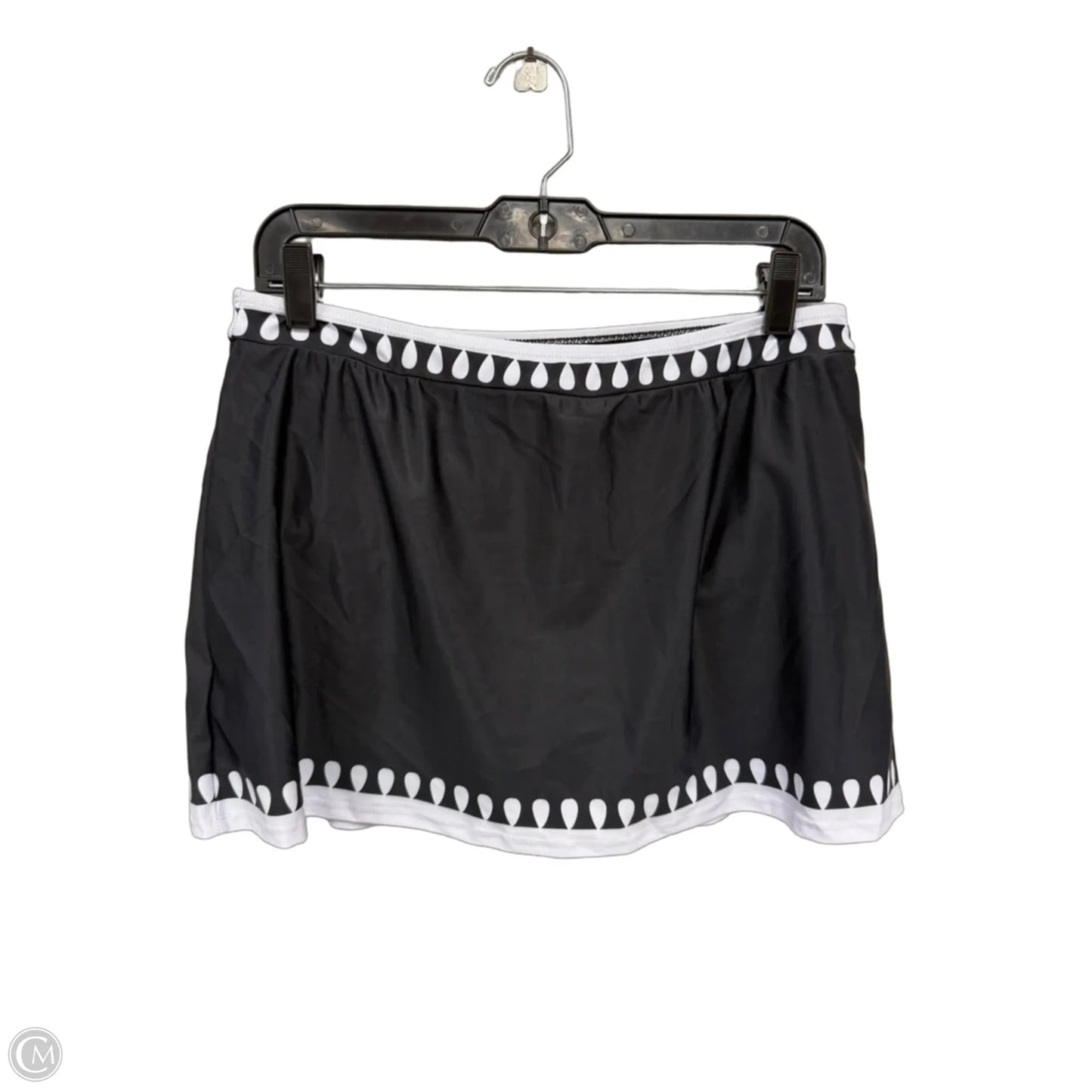 Swimsuit 2pc By Clothes Mentor In Black & White, Size: L