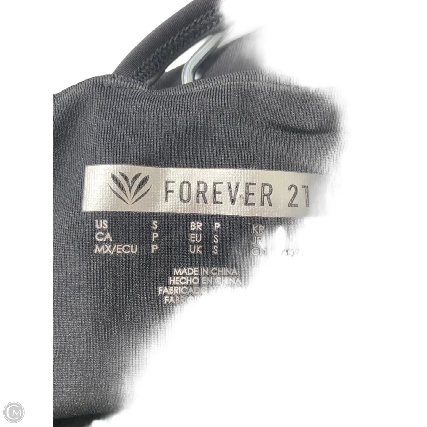 Athletic Bra By Forever 21 In Black, Size: S