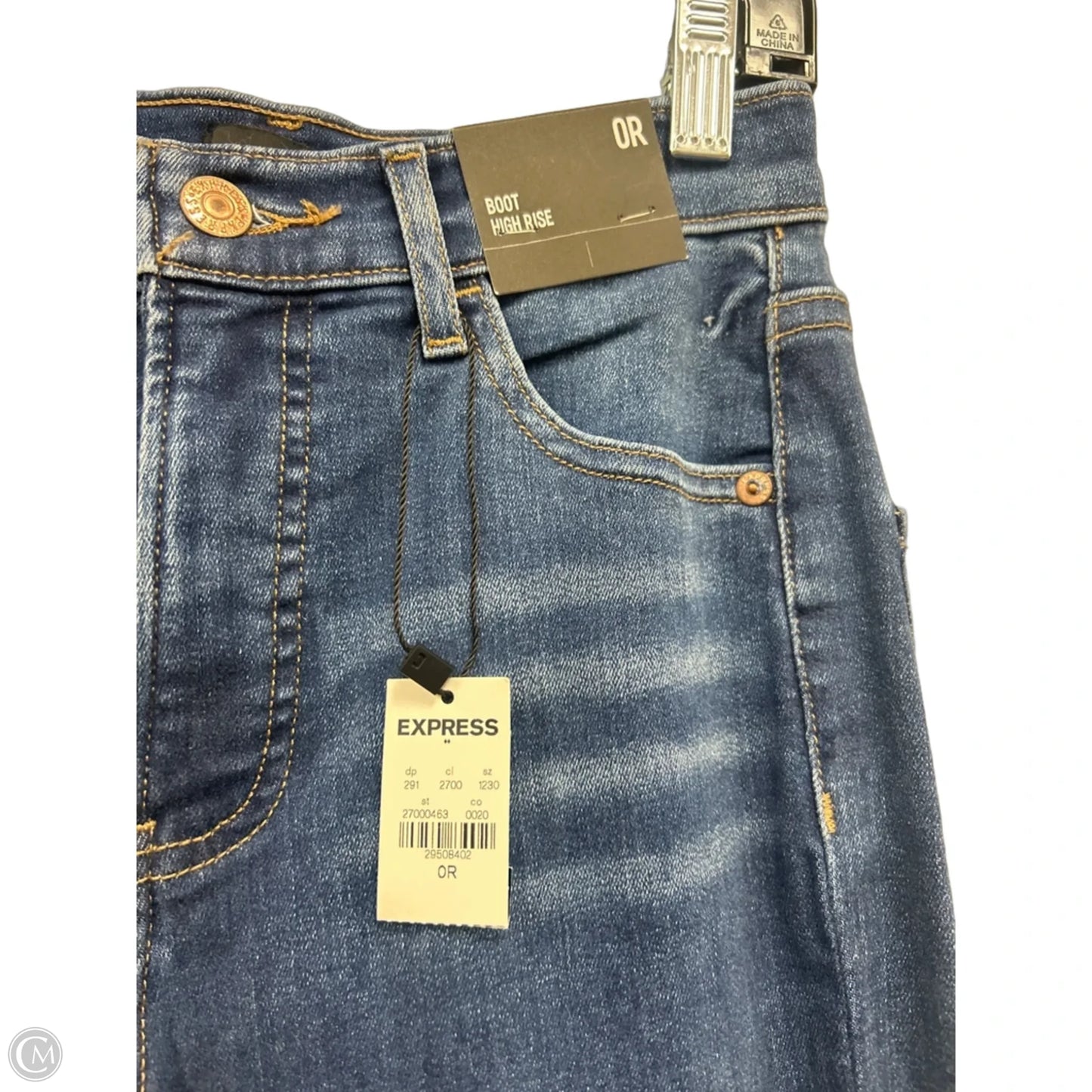 Jeans Boot Cut By Express In Blue, Size: 0