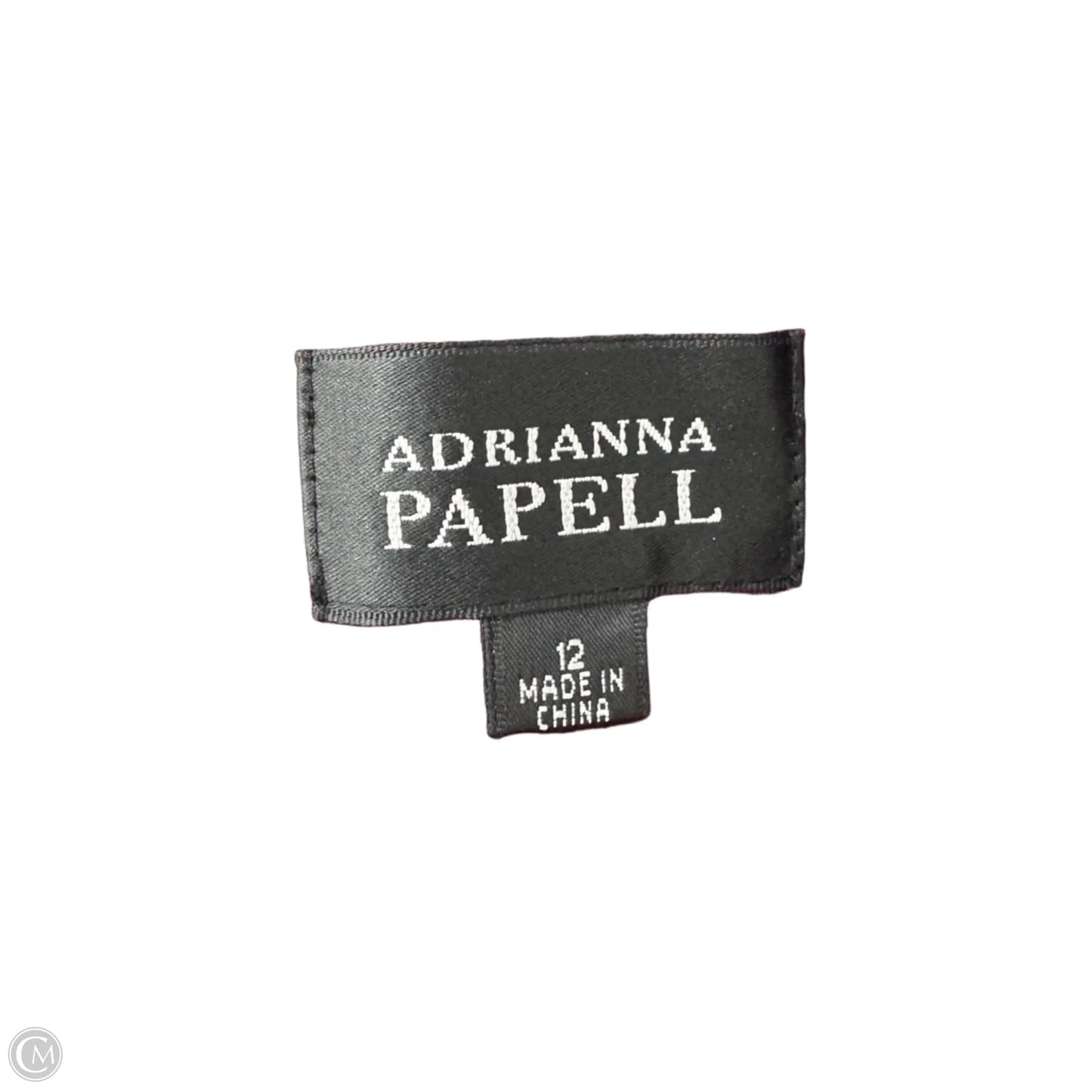 Dress Casual Midi By Adrianna Papell In Black & Pink, Size: 12